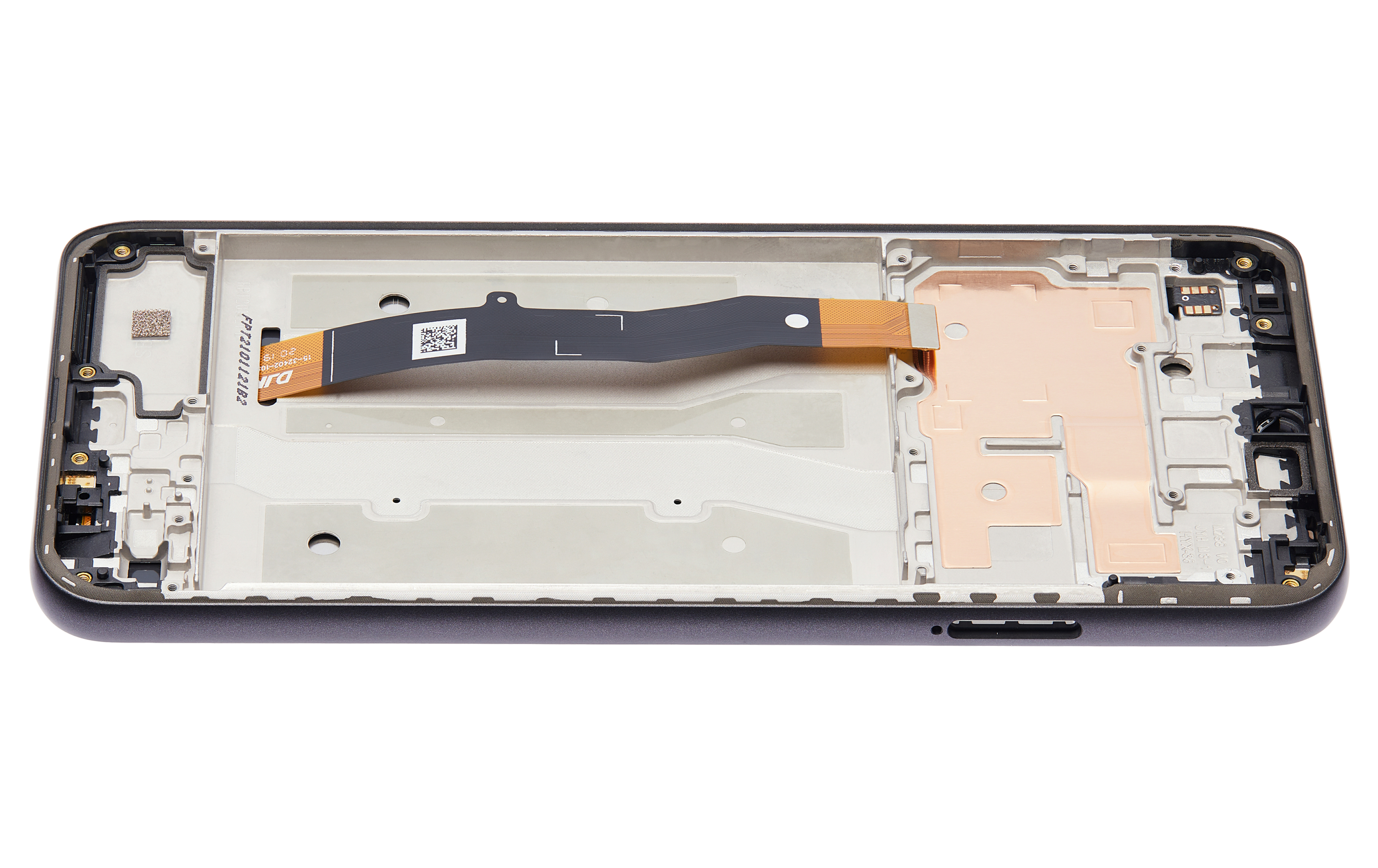 Lcd Assembly With Frame Compatible For Motorola Moto G Play (Xt2093 / 2021) (Refurbished) (Flash Gray)