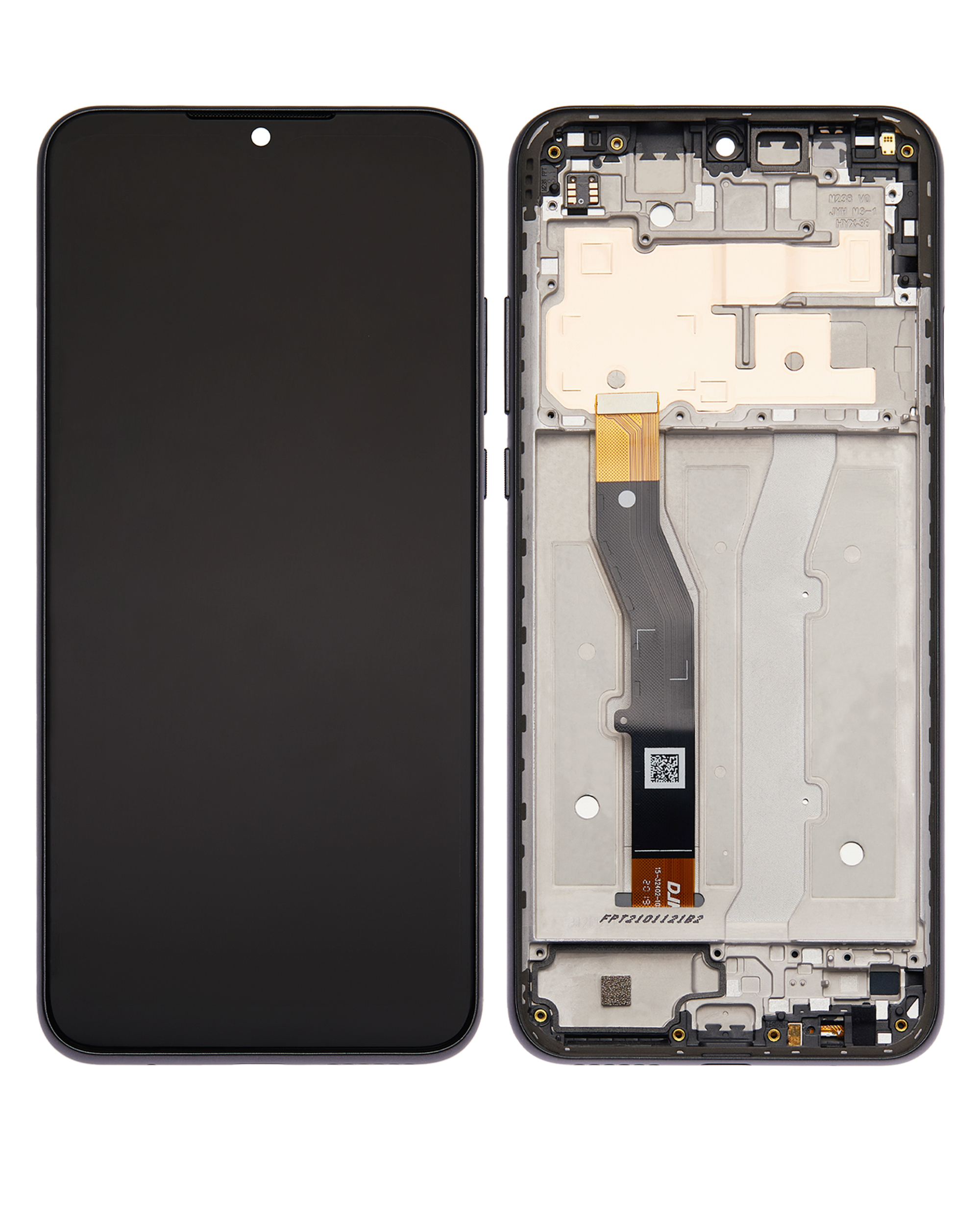 Lcd Assembly With Frame Compatible For Motorola Moto G Play (Xt2093 / 2021) (Refurbished) (Flash Gray)