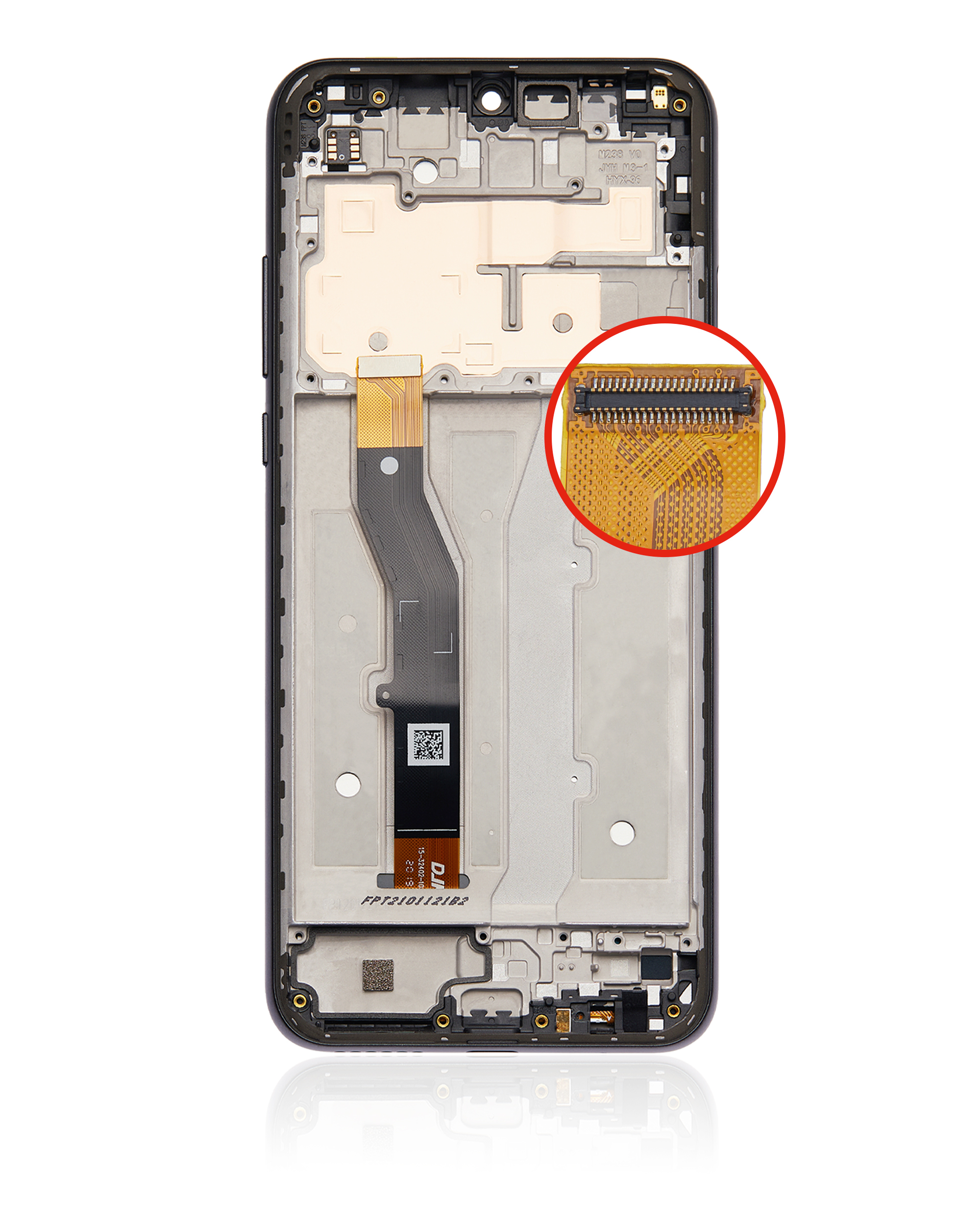 Lcd Assembly With Frame Compatible For Motorola Moto G Play (Xt2093 / 2021) (Refurbished) (Flash Gray)