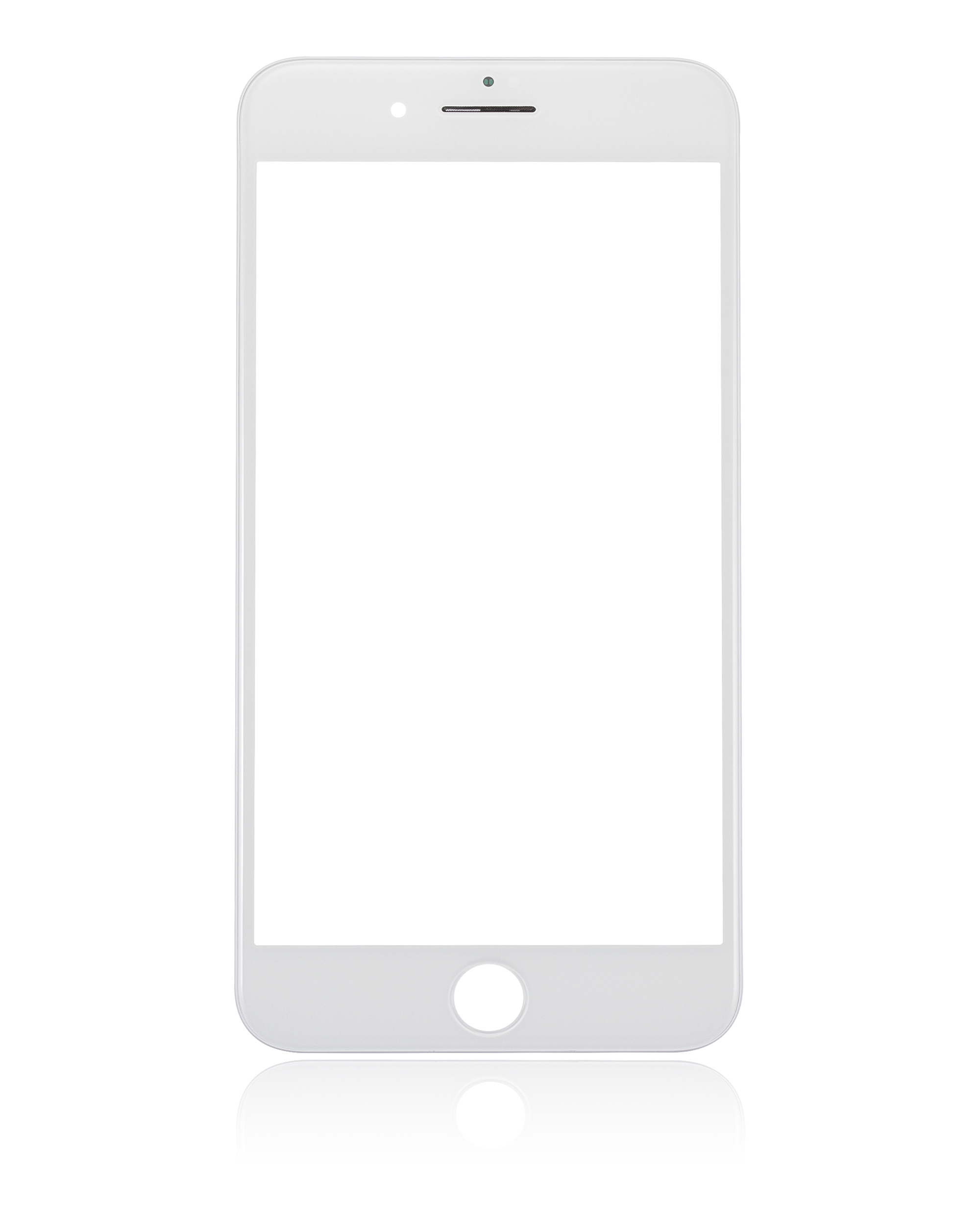 3 In 1 (Glass With Oca Pre-Installed + Frame) Compatible For Iphone 8 Plus (Oca Master) (2 Pack)(White)