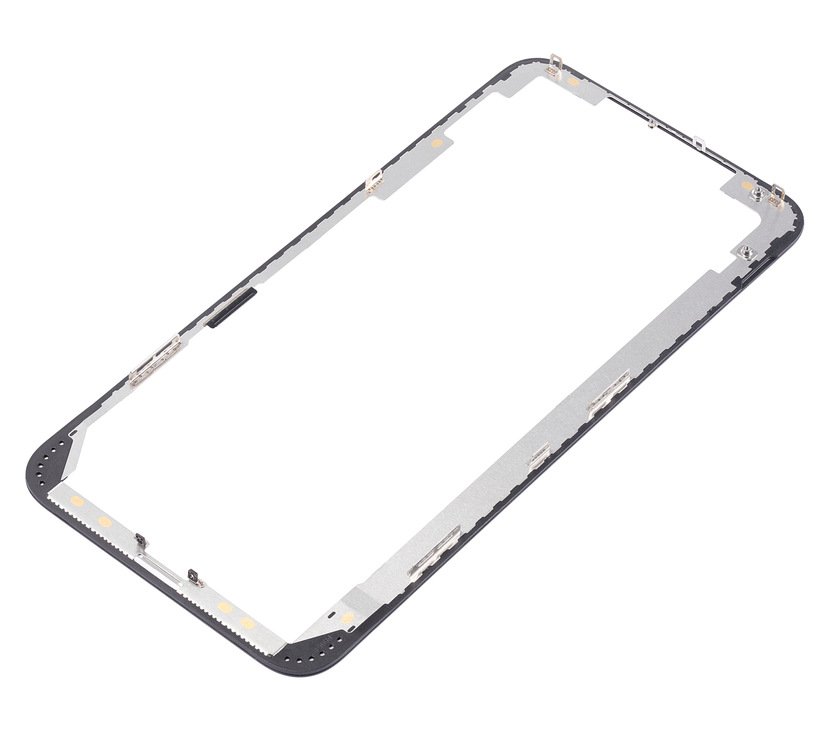 3 In 1 (Glass With Oca Pre-Installed + Frame) Compatible For Iphone 8 Plus (Oca Master) (2 Pack)(Black)
