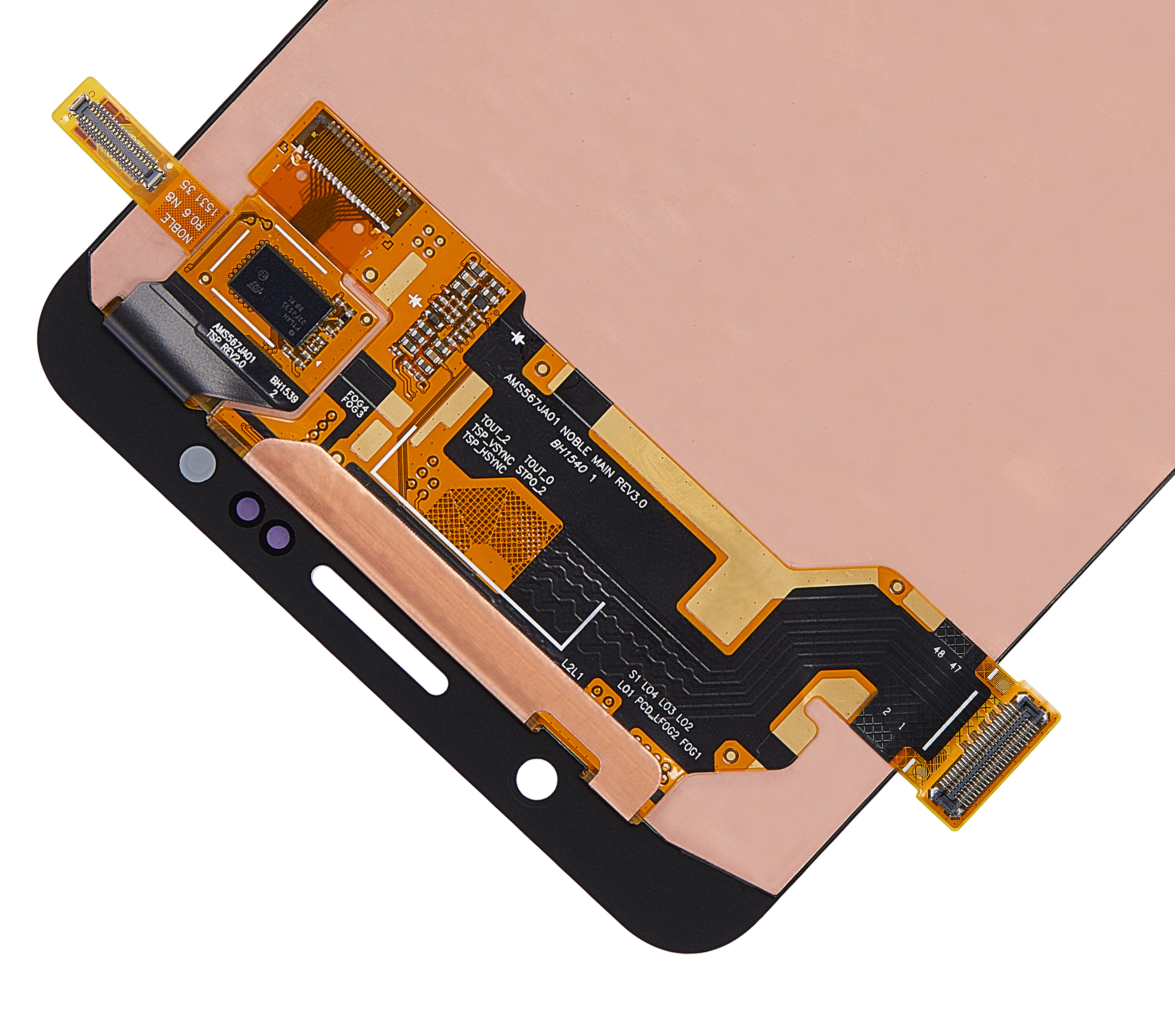 Oled Assembly Without Frame Compatible For Samsung Galaxy Note 5 (Service Pack) (Black Sapphire)