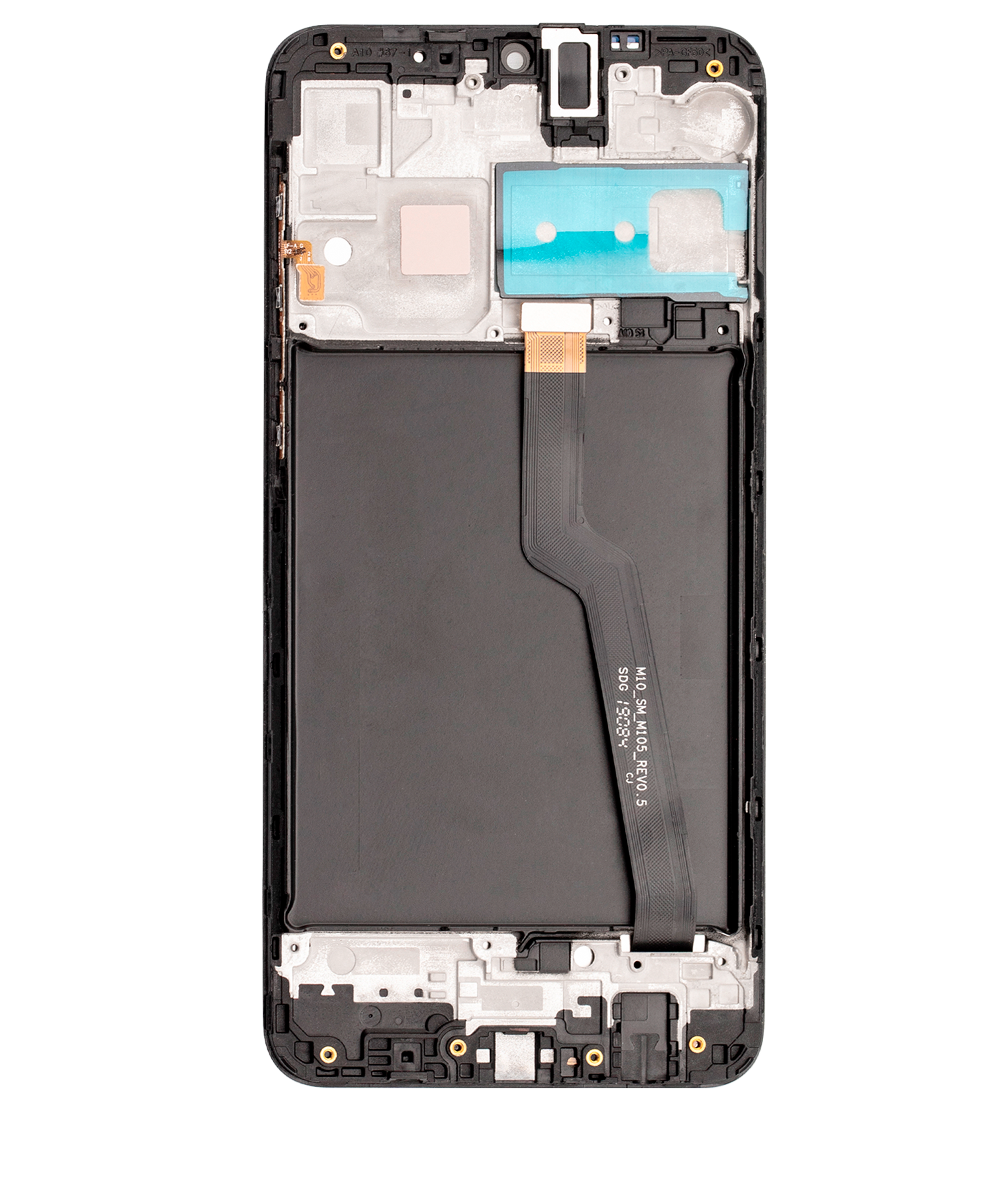 Lcd Assembly With Frame Compatible For Samsung Galaxy A10 (A105 / 2019) (Single Sim) (North American Version) (Refurbished) (Black)