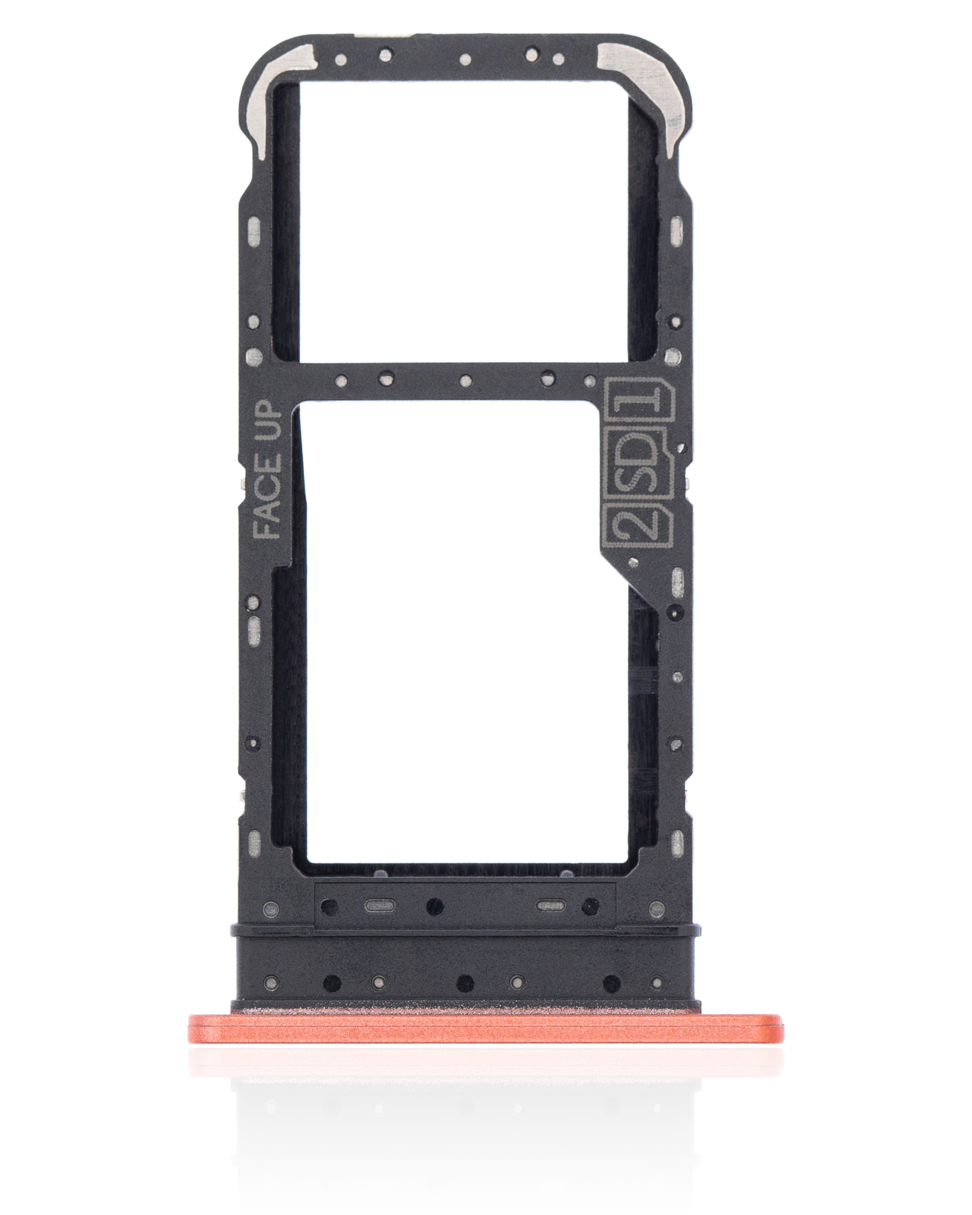 Dual Sim Card Tray Compatible For Motorola Moto E7 (Xt2095 / 2020) (Satin Coral)