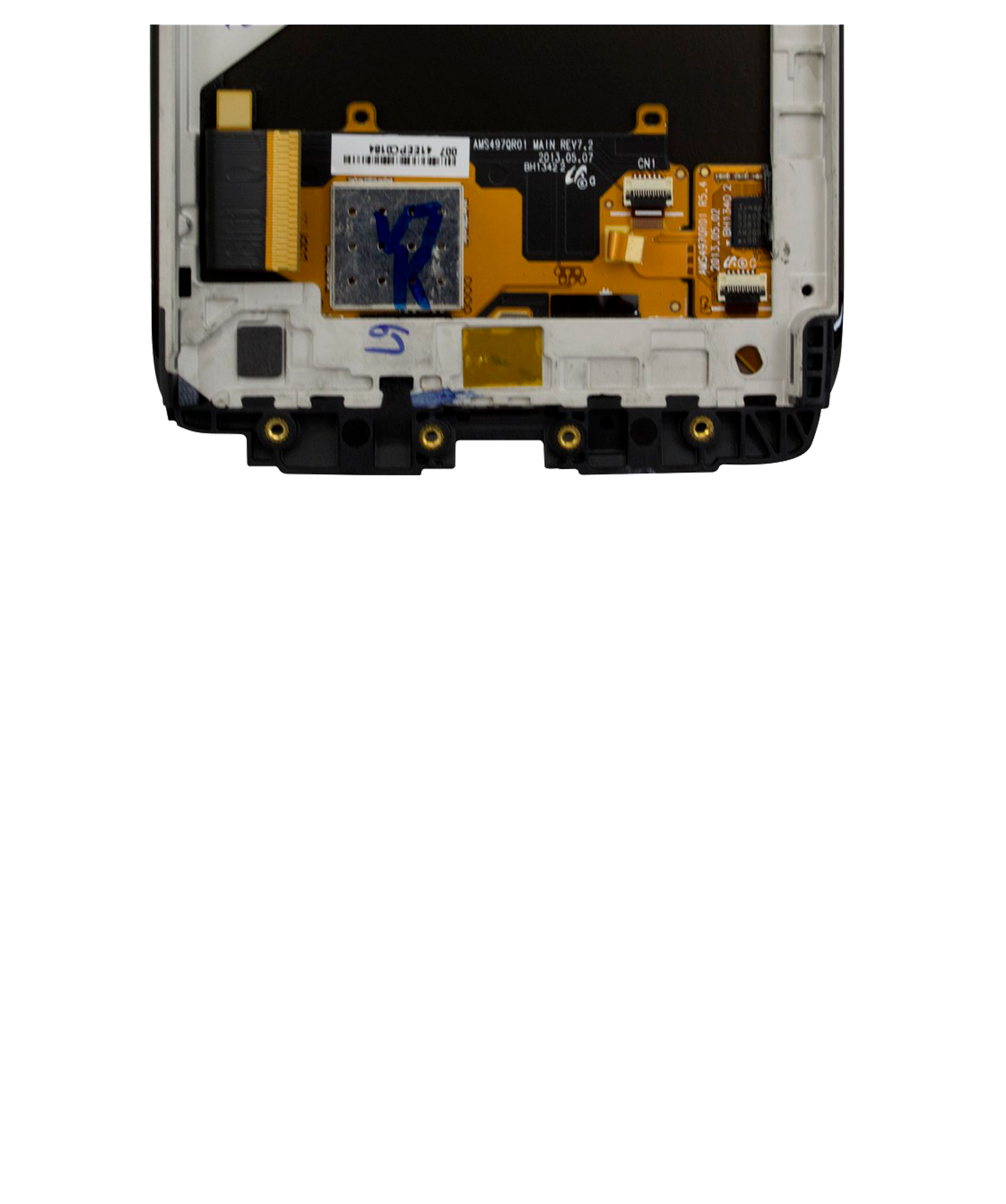 Lcd Assembly With Frame Compatible For Motorola Droid Ultra (Xt1080 / 2013) / Droid Maxx (Xt1080M / 2013) (Refurbished) (Black)