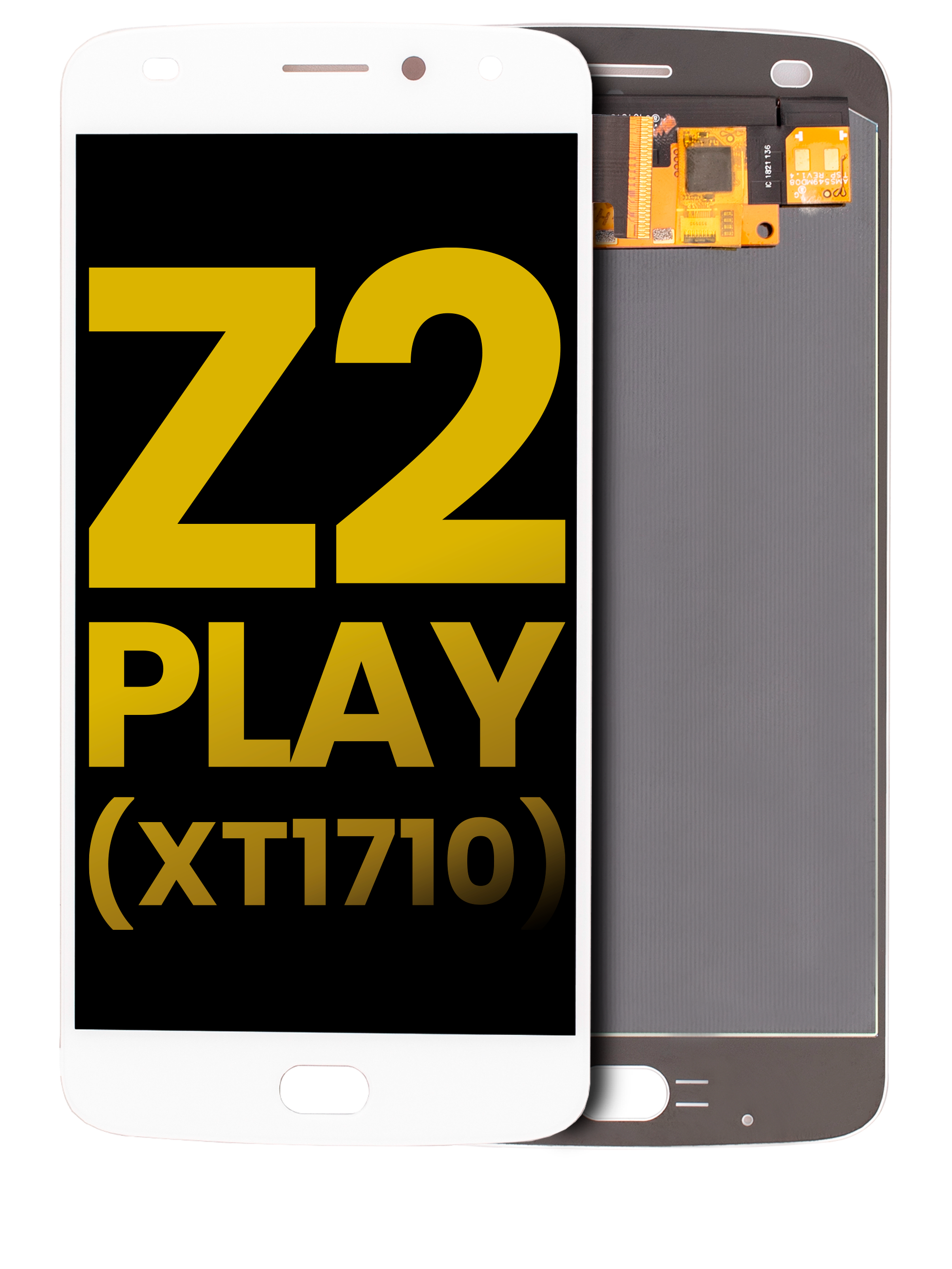 Oled Assembly Without Frame Compatible For Motorola Moto Z2 Play (Xt1710 / 2017) (Refurbished) (White)