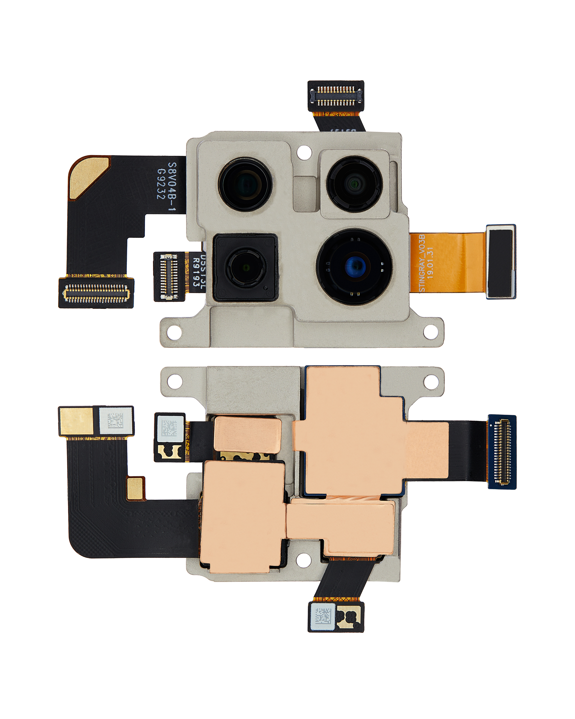Back Camera Assembly (Wide & Telephoto & Ultrawide & Depth) Compatible For Motorola One Zoom (Xt2010-01 / 2019)