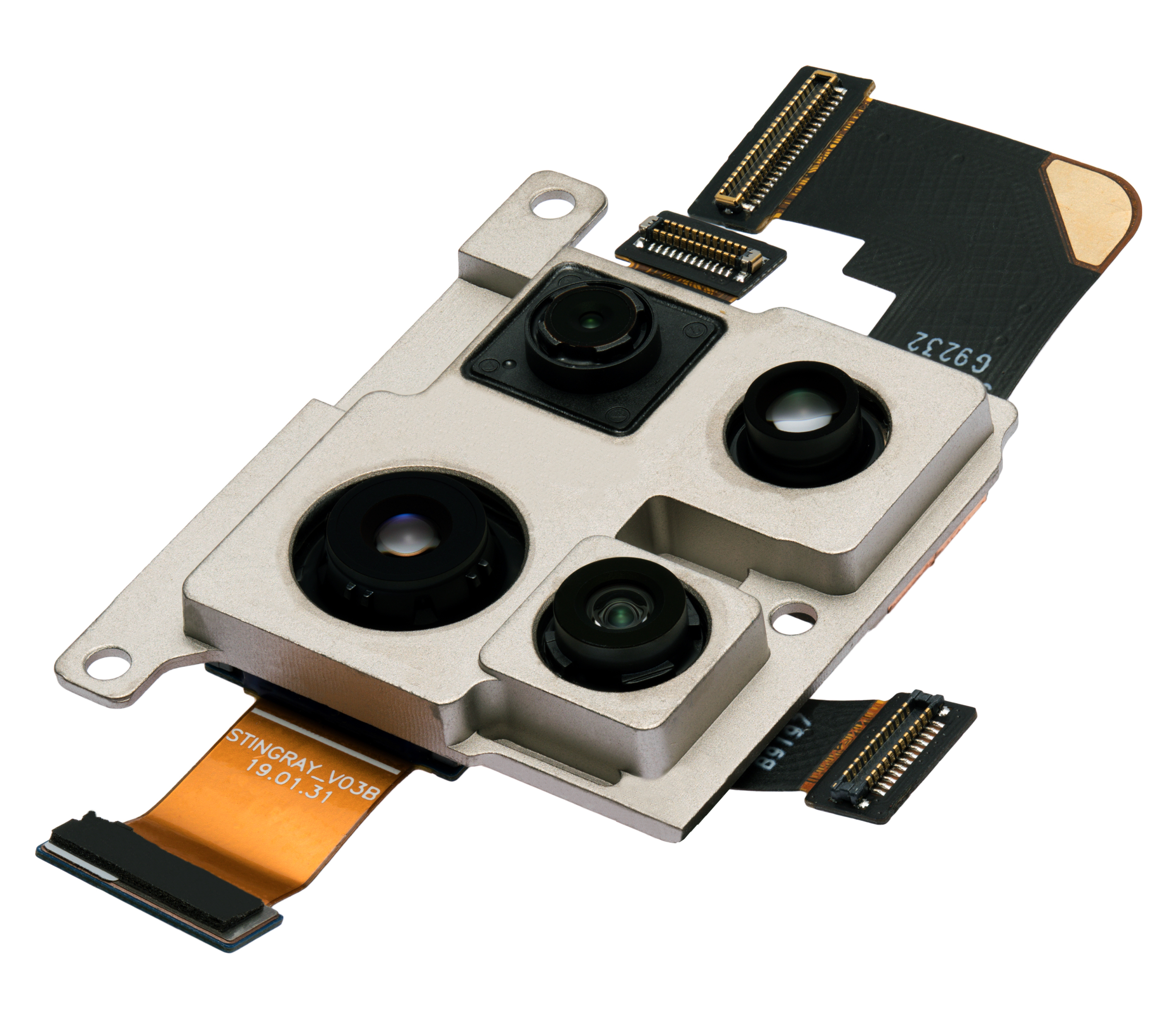 Back Camera Assembly (Wide & Telephoto & Ultrawide & Depth) Compatible For Motorola One Zoom (Xt2010-01 / 2019)