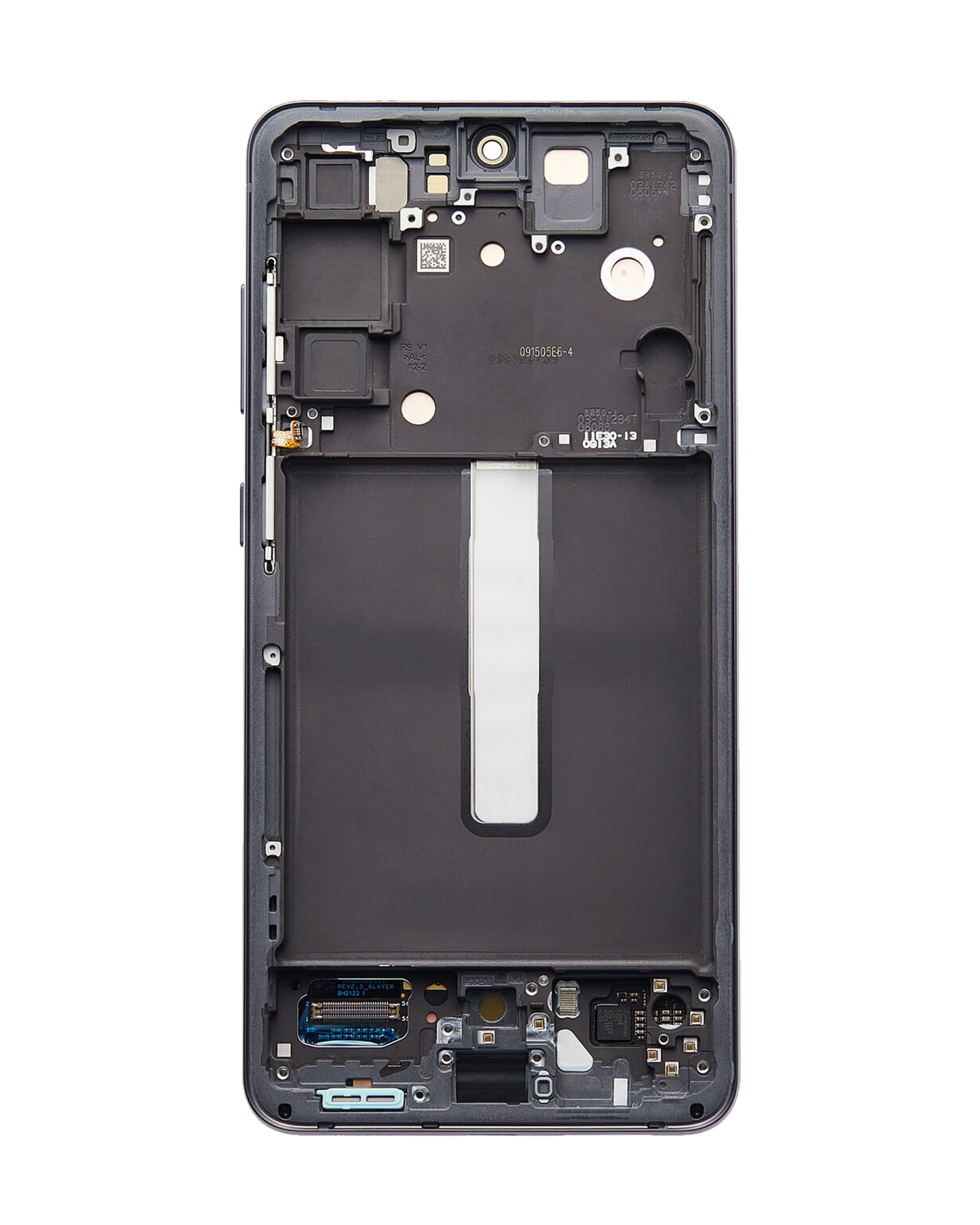 Oled Assembly With Frame Compatible For Samsung Galaxy S21 Fe 5G (Us & International) (Used  Pull: Grade A)(Graphite)