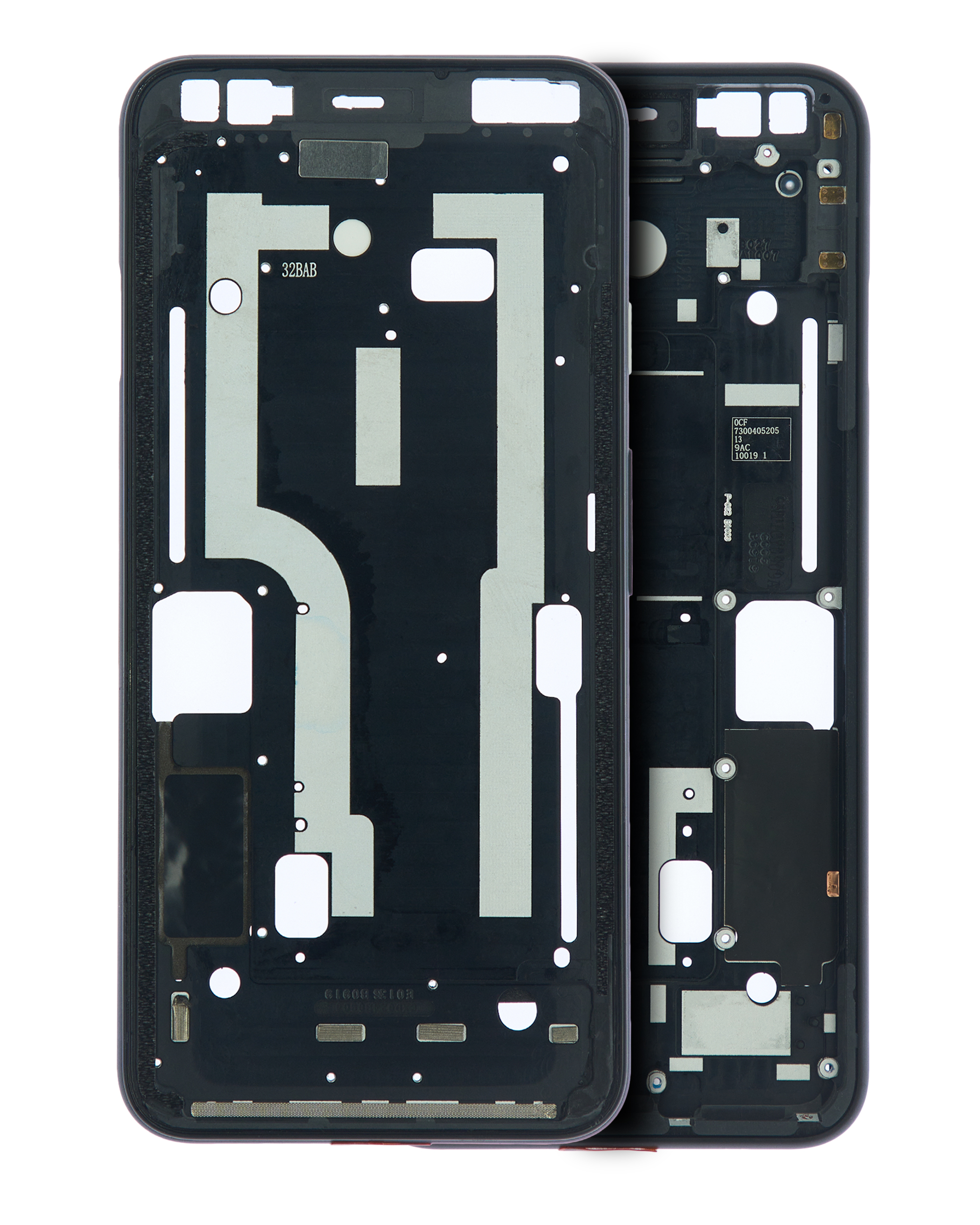Mid-Frame Housing Compatible For Google Pixel 4 (Clearly White Power Button)
