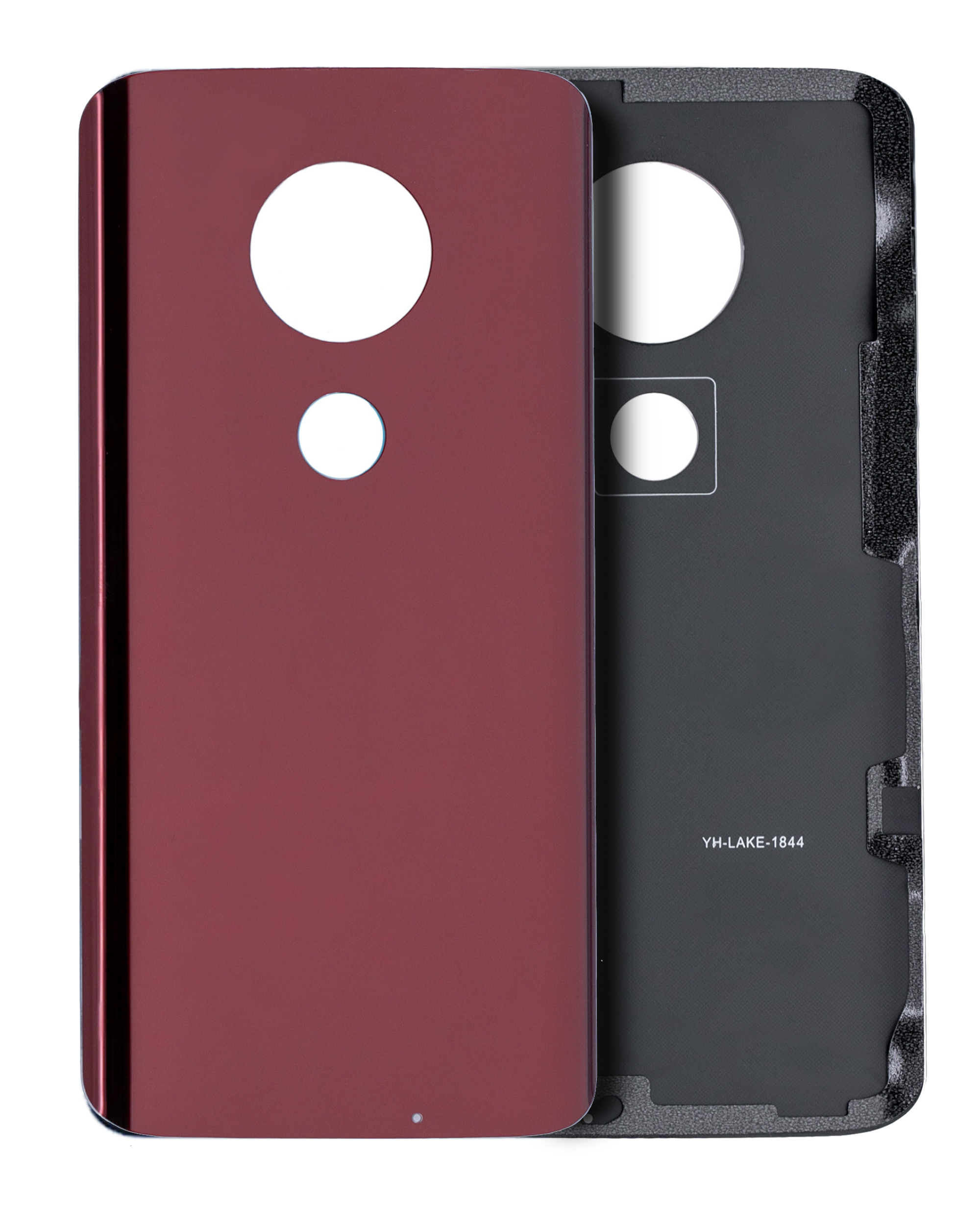 Back Cover Glass Compatible For Motorola Moto G7 Plus (Xt1965 / 2019) (Viva Red)