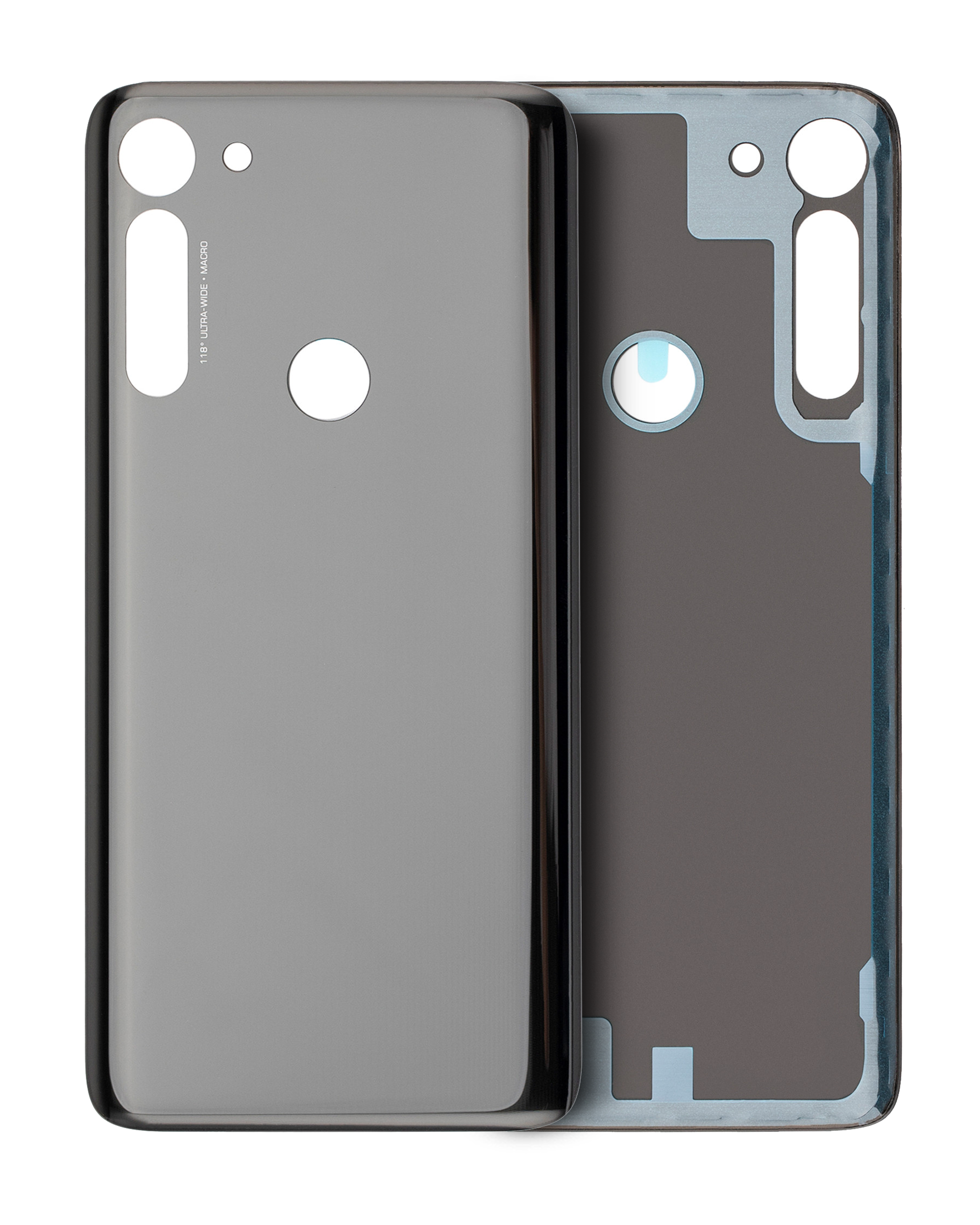 Back Cover Glass Compatible For Motorola Moto G8 Power (Xt2041-1 / Xt2041-3 / 2020) (Smoke Black)