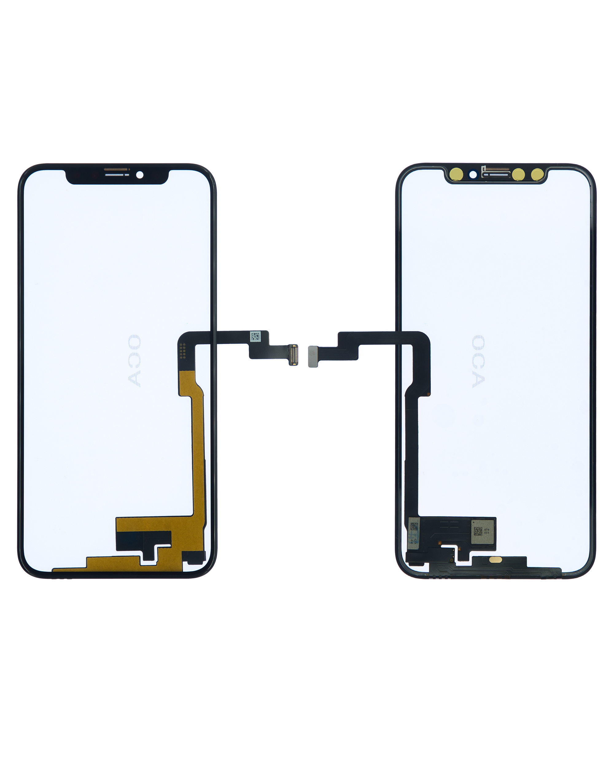 4 In 1 Long Flex (Digitizer Touch With Glass + Oca + Frame Pre-Installed) Compatible For Iphone Xs (Oca Master)