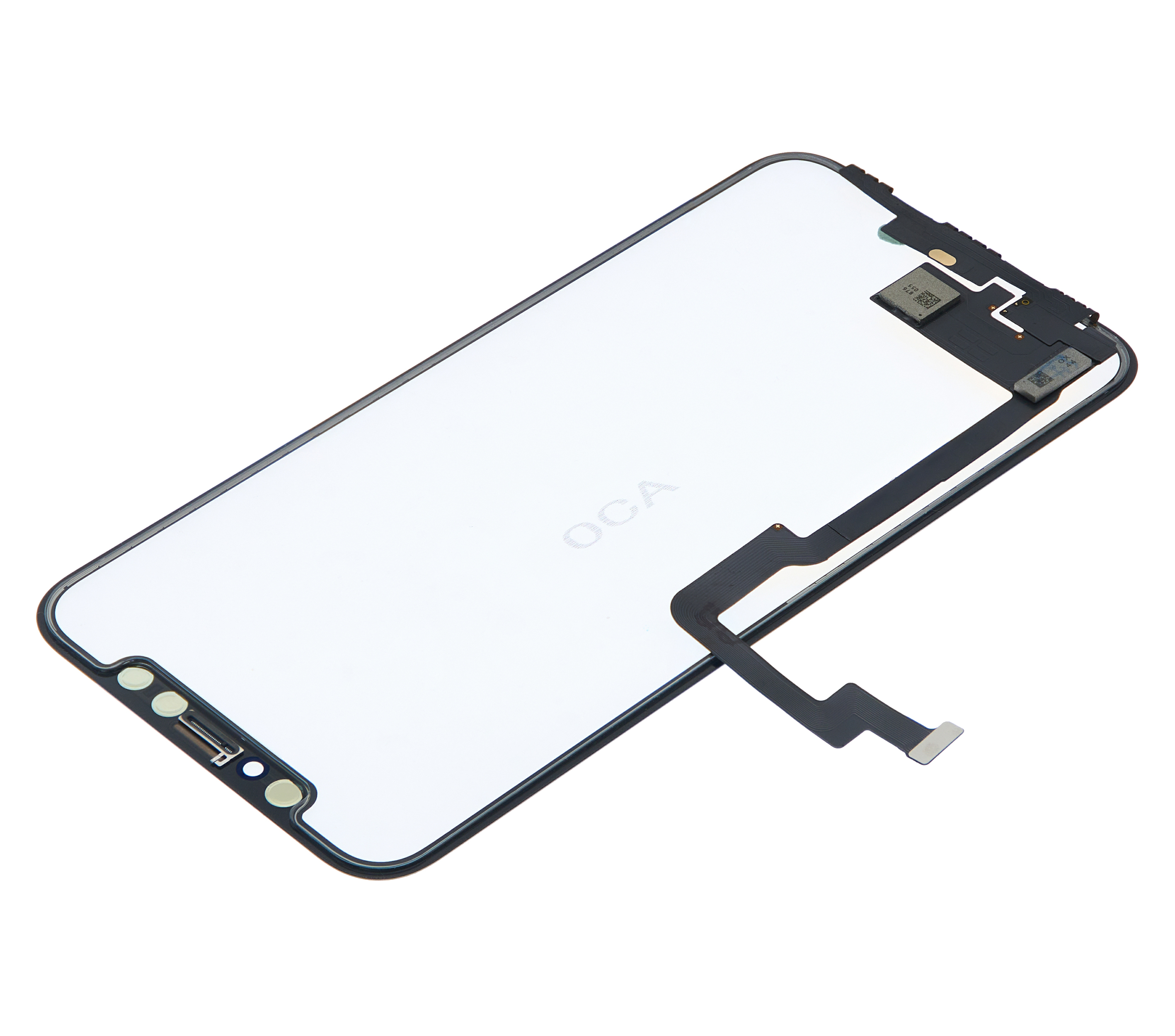 4 In 1 Long Flex (Digitizer Touch With Glass + Oca + Frame Pre-Installed) Compatible For Iphone Xs (Oca Master)