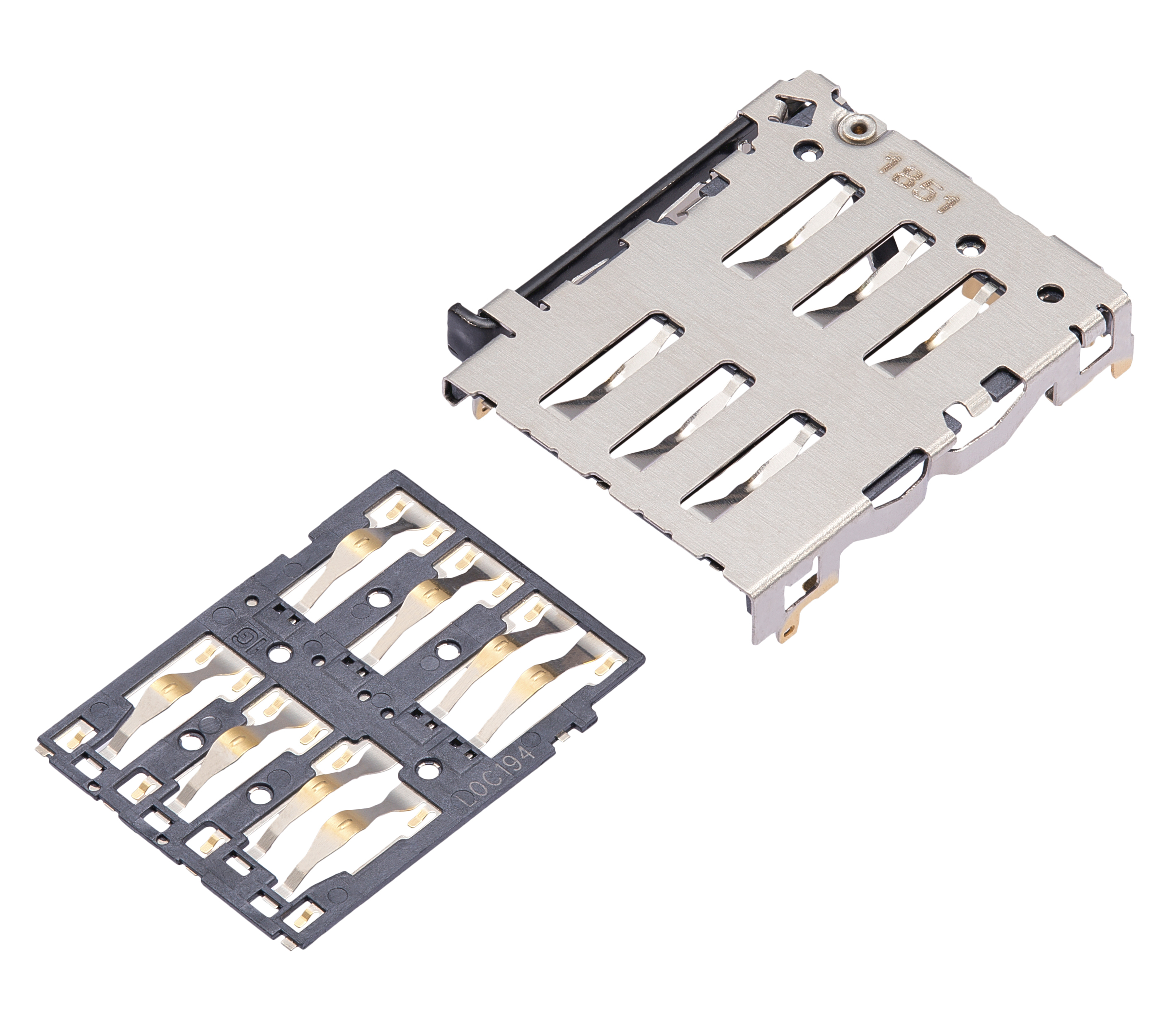Sim Card Reader Compatible For Motorola Edge 5G (Xt2141 / 2021) / Huawei P30 (2 Piece Set)