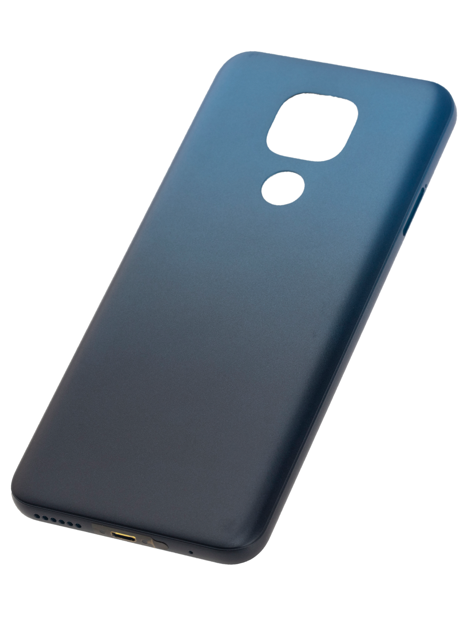 Back Cover Glass Compatible For Motorola Moto E7 Plus (Xt2081 / 2020) (Navy Blue)