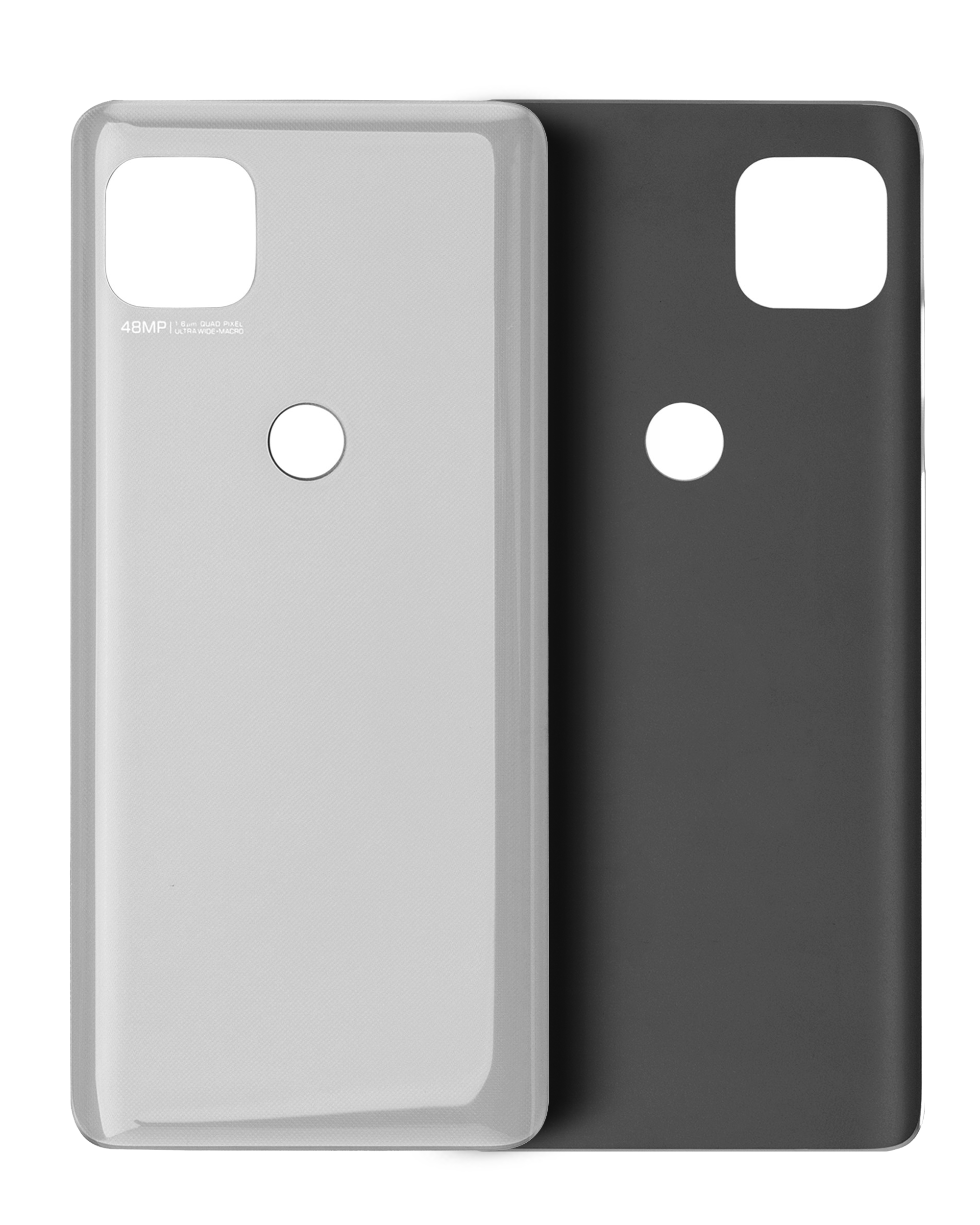 Back Cover Glass Compatible For Motorola Moto G 5G (Xt2113-3 / 2020) (Frosted Silver)