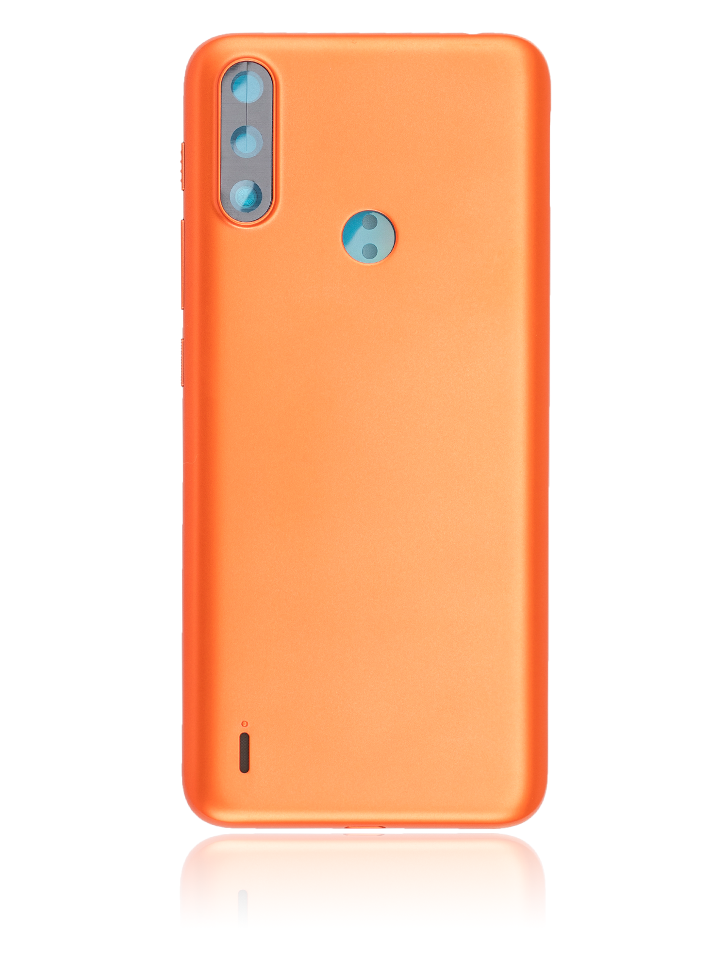 Back Cover Glass Compatible For Motorola Moto E7 Power (Xt2097-6 / 2021) (Coral Red)