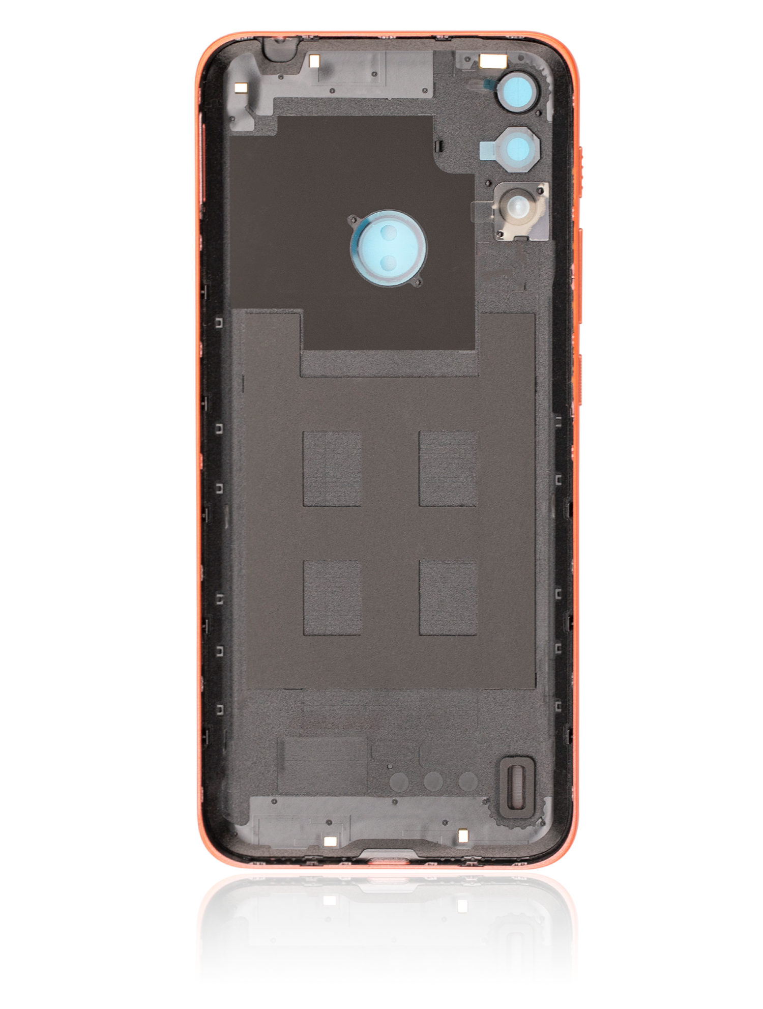 Back Cover Glass Compatible For Motorola Moto E7 Power (Xt2097-6 / 2021) (Coral Red)