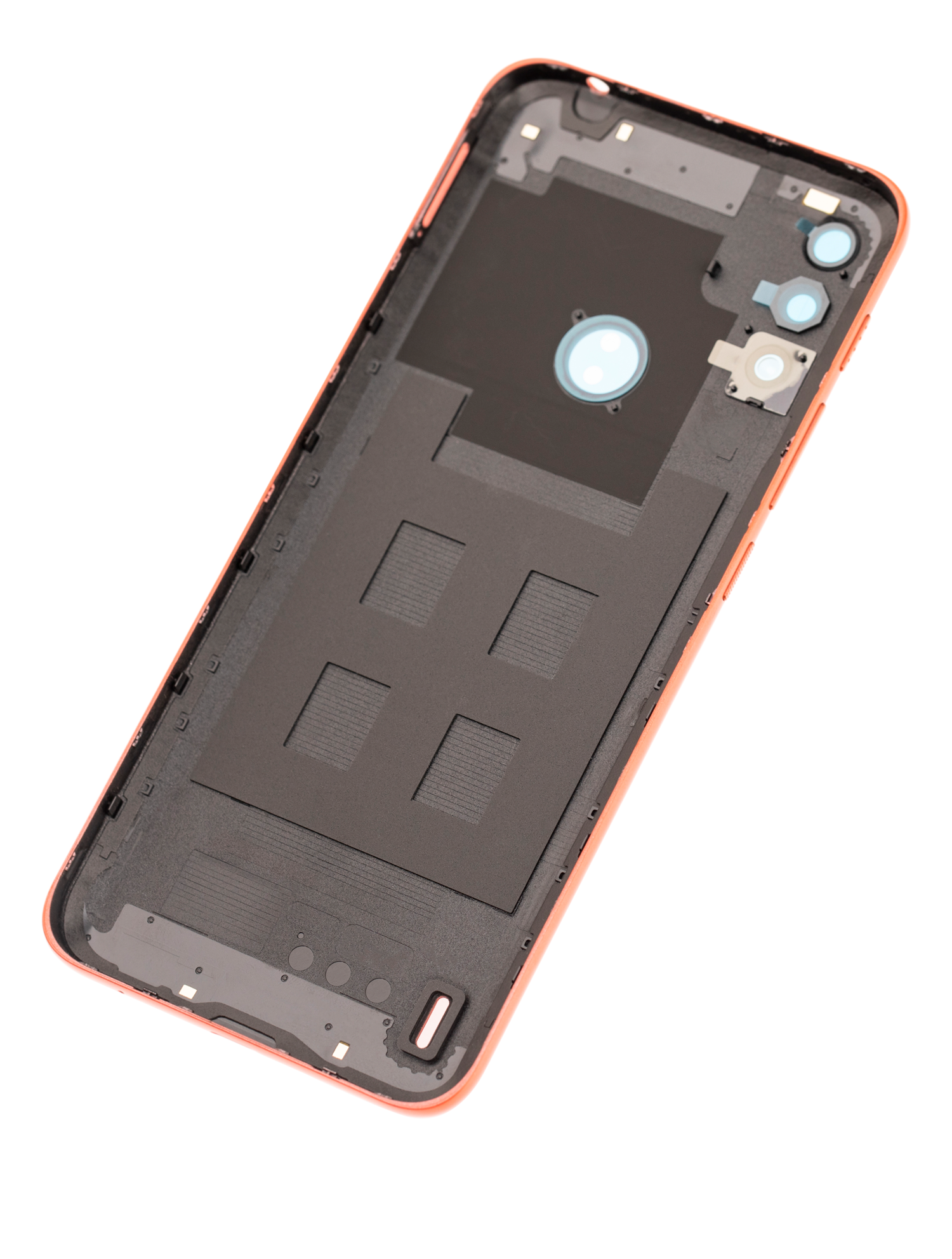 Back Cover Glass Compatible For Motorola Moto E7 Power (Xt2097-6 / 2021) (Coral Red)