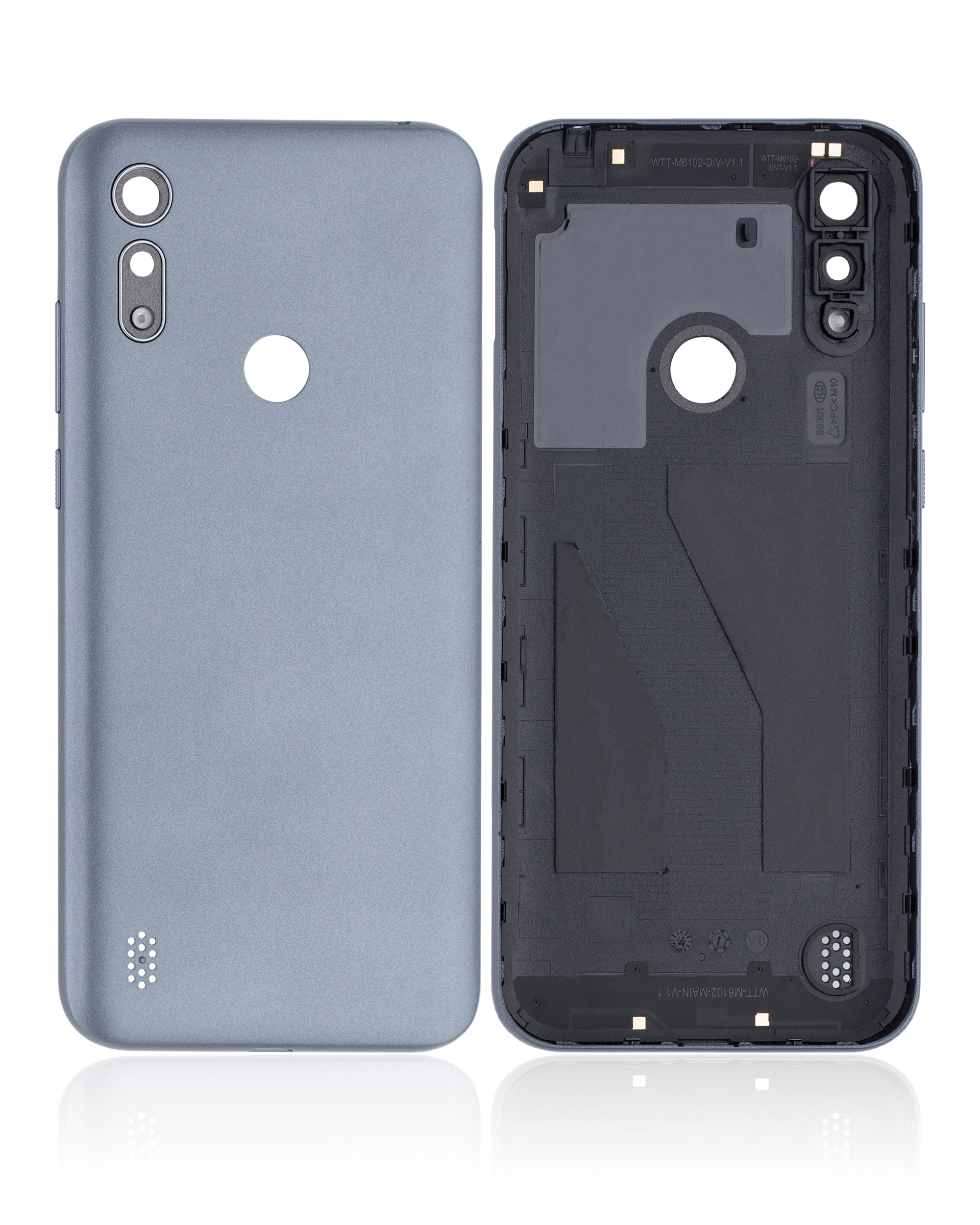 Back Cover Glass Compatible For Motorola Moto E6I (Xt2053-5 / 2021) (Titanium Gray)