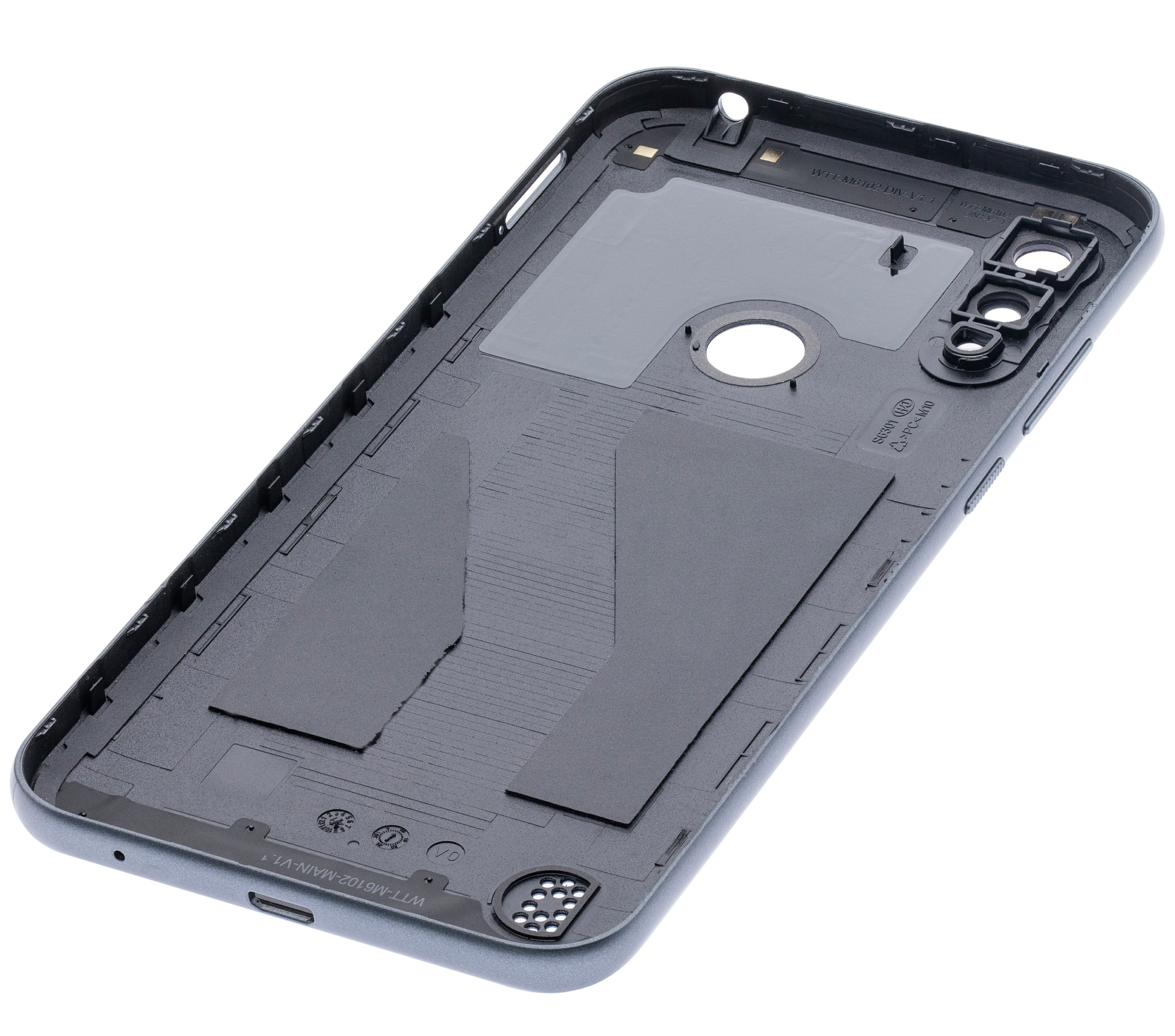 Back Cover Glass Compatible For Motorola Moto E6I (Xt2053-5 / 2021) (Titanium Gray)