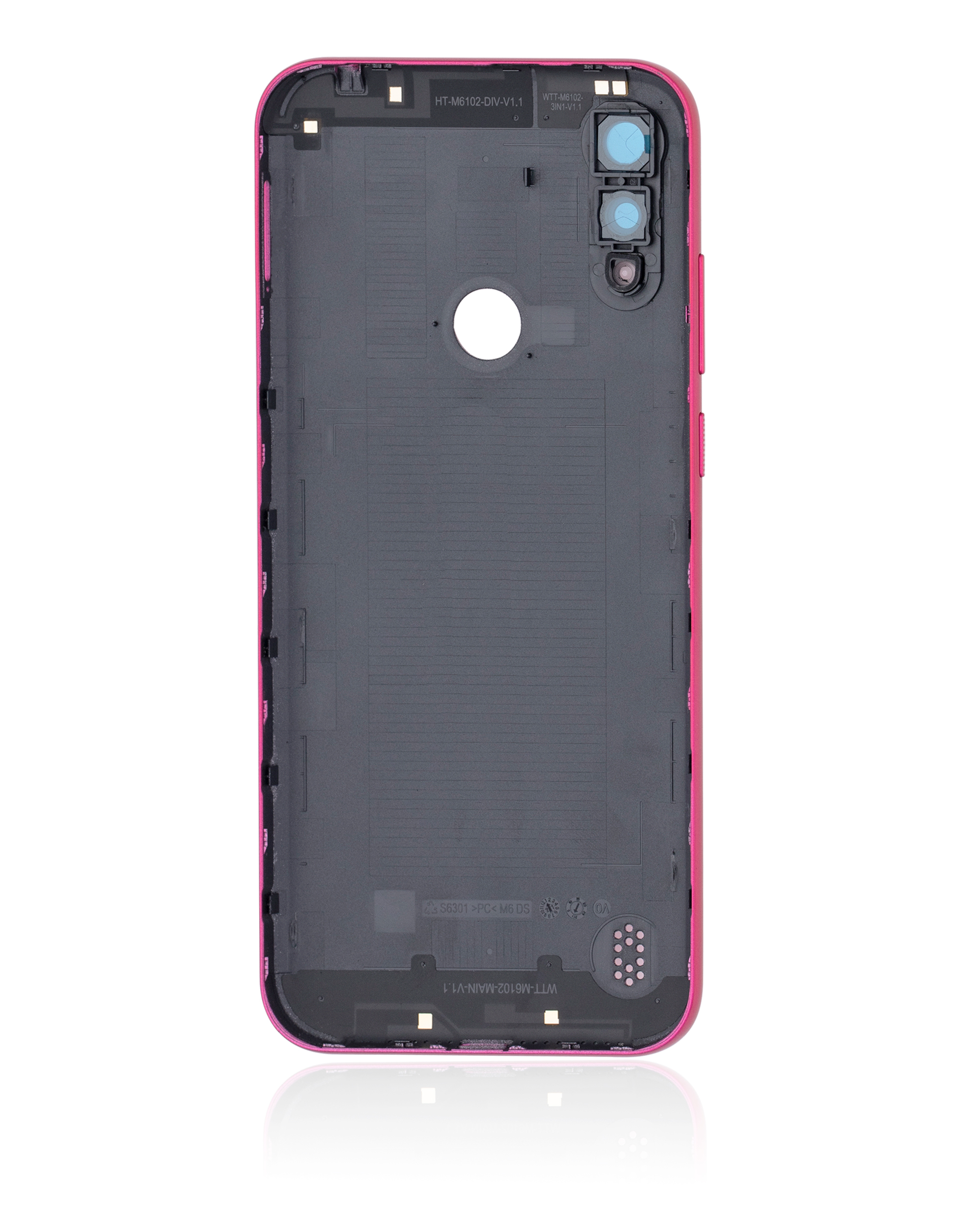 Back Cover Glass Compatible For Motorola Moto E6I (Xt2053-5 / 2021) (Pink)