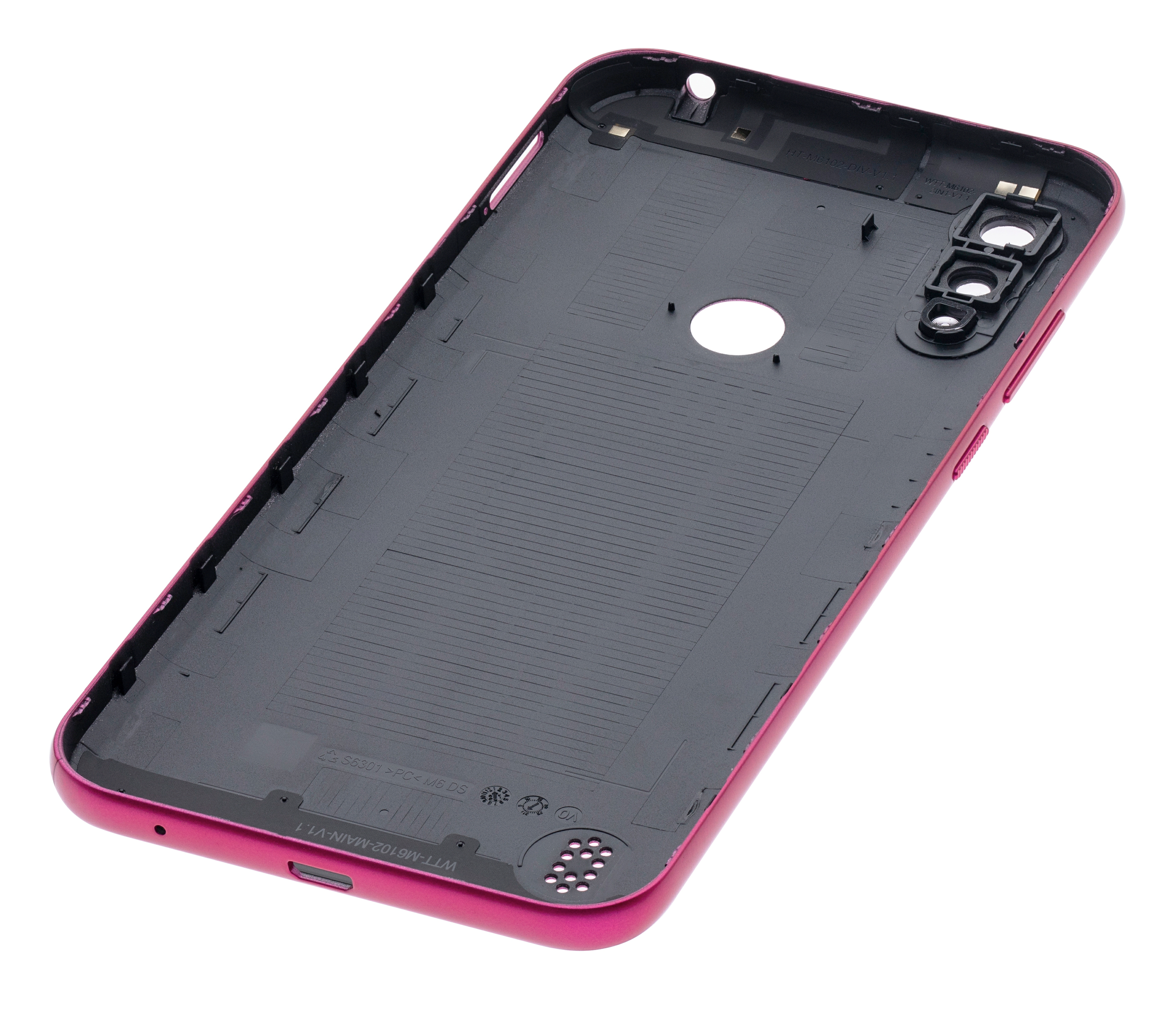 Back Cover Glass Compatible For Motorola Moto E6I (Xt2053-5 / 2021) (Pink)