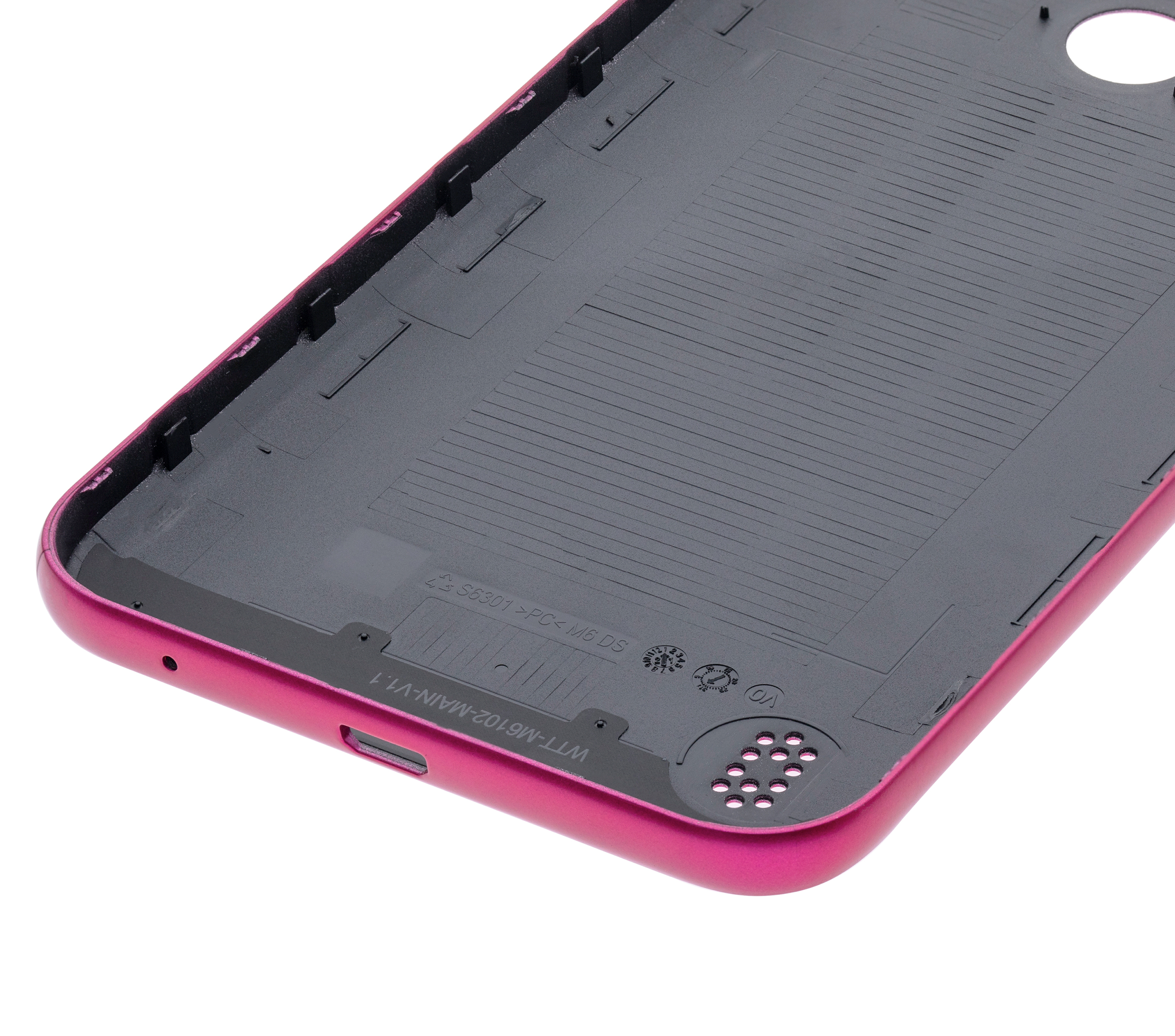 Back Cover Glass Compatible For Motorola Moto E6I (Xt2053-5 / 2021) (Pink)