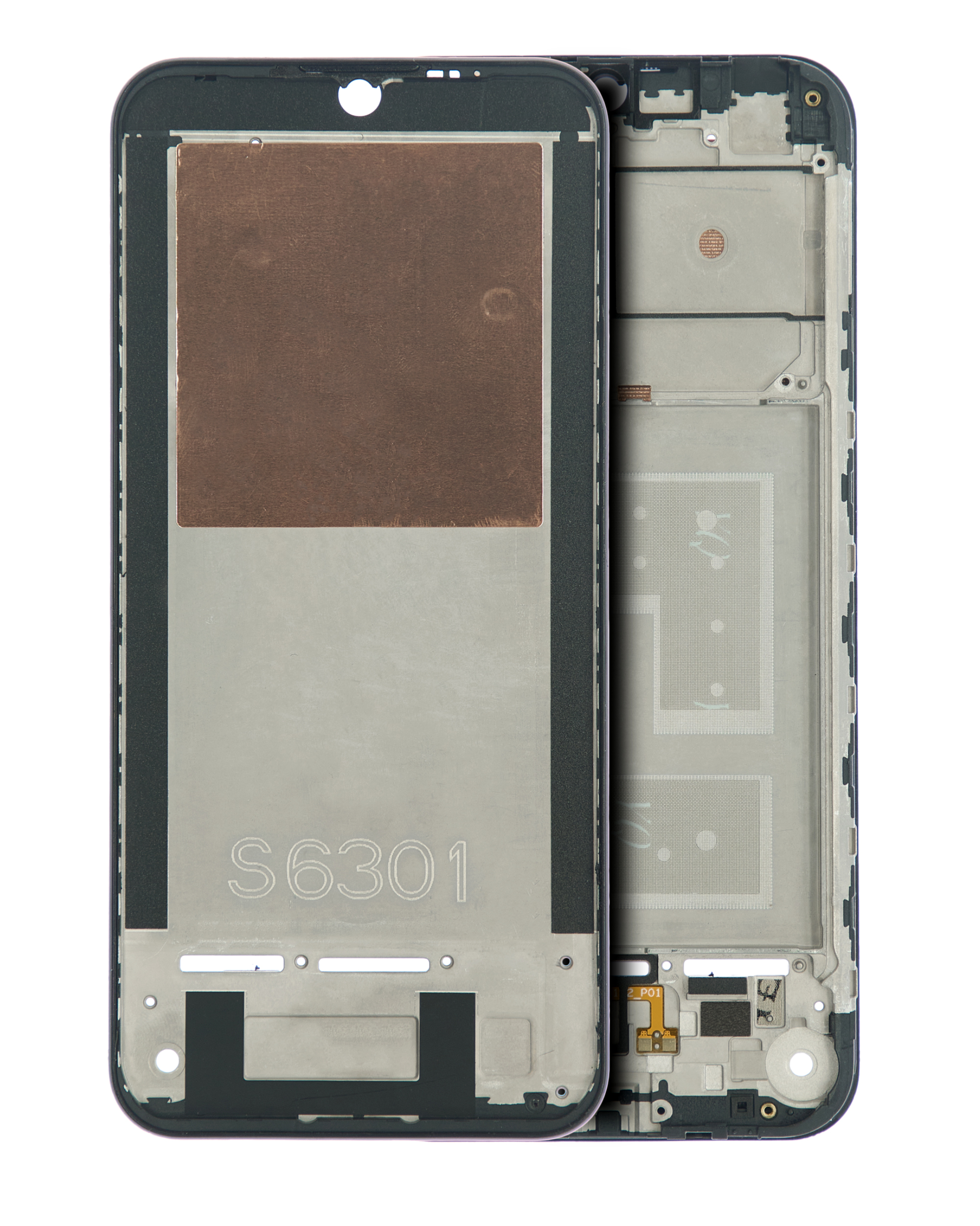 Lcd-Frame Compatible For Motorola Moto E6I (Xt2053-5 / 2021)