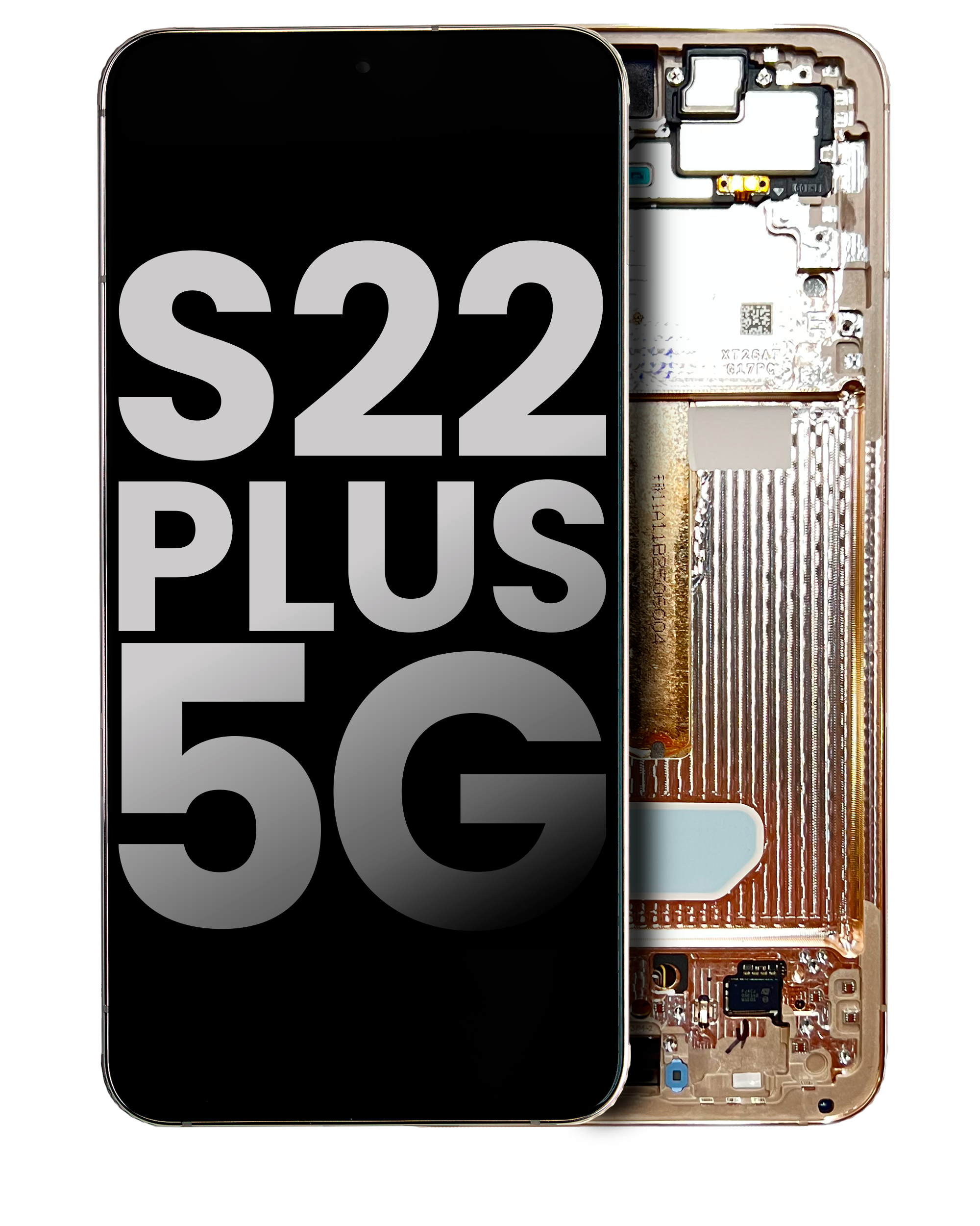 Oled Assembly With Frame Compatible For Samsung Galaxy S22 Plus 5G (Used  Pull: Grade A) (Pink Gold)