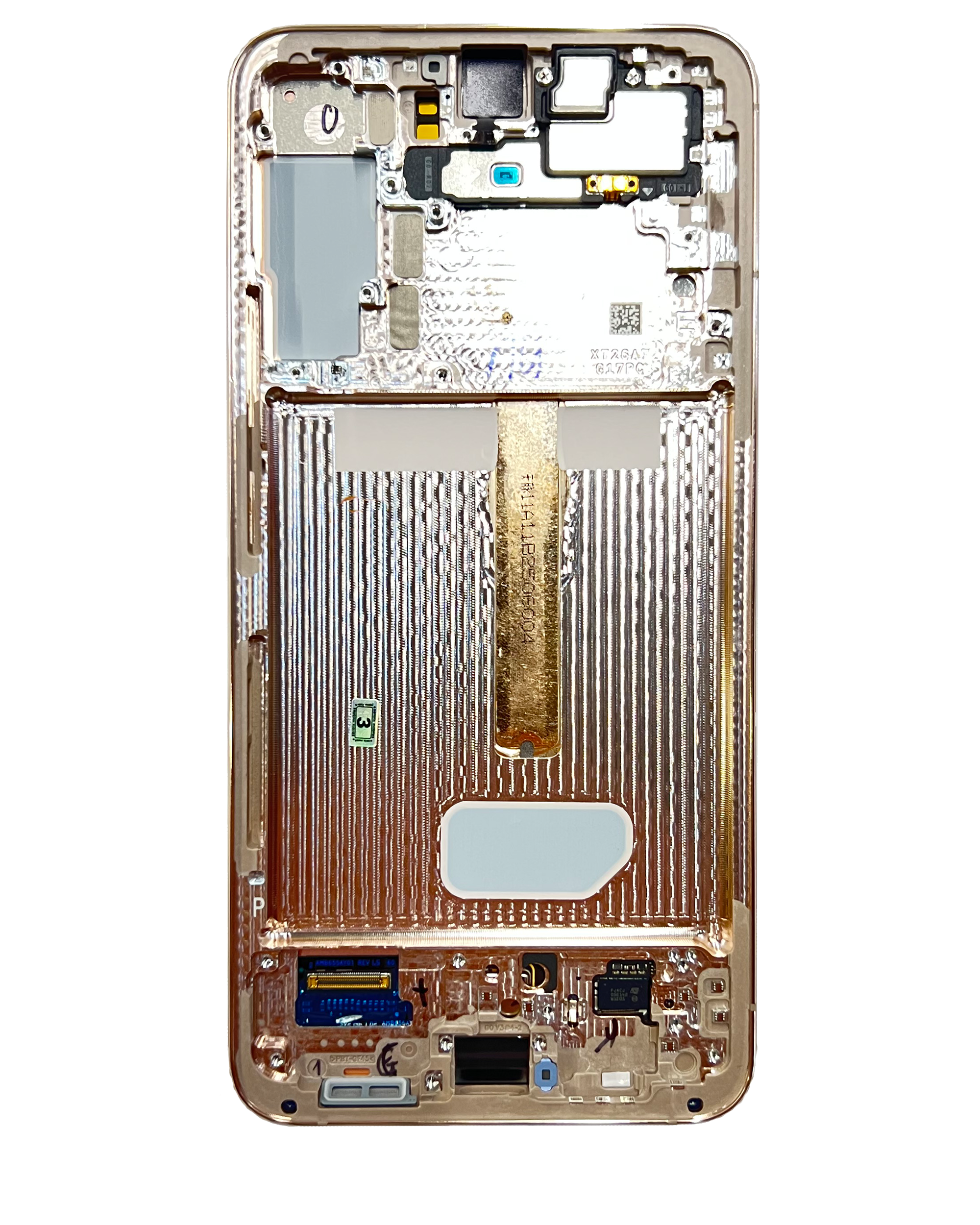 Oled Assembly With Frame Compatible For Samsung Galaxy S22 Plus 5G (Used  Pull: Grade A) (Pink Gold)
