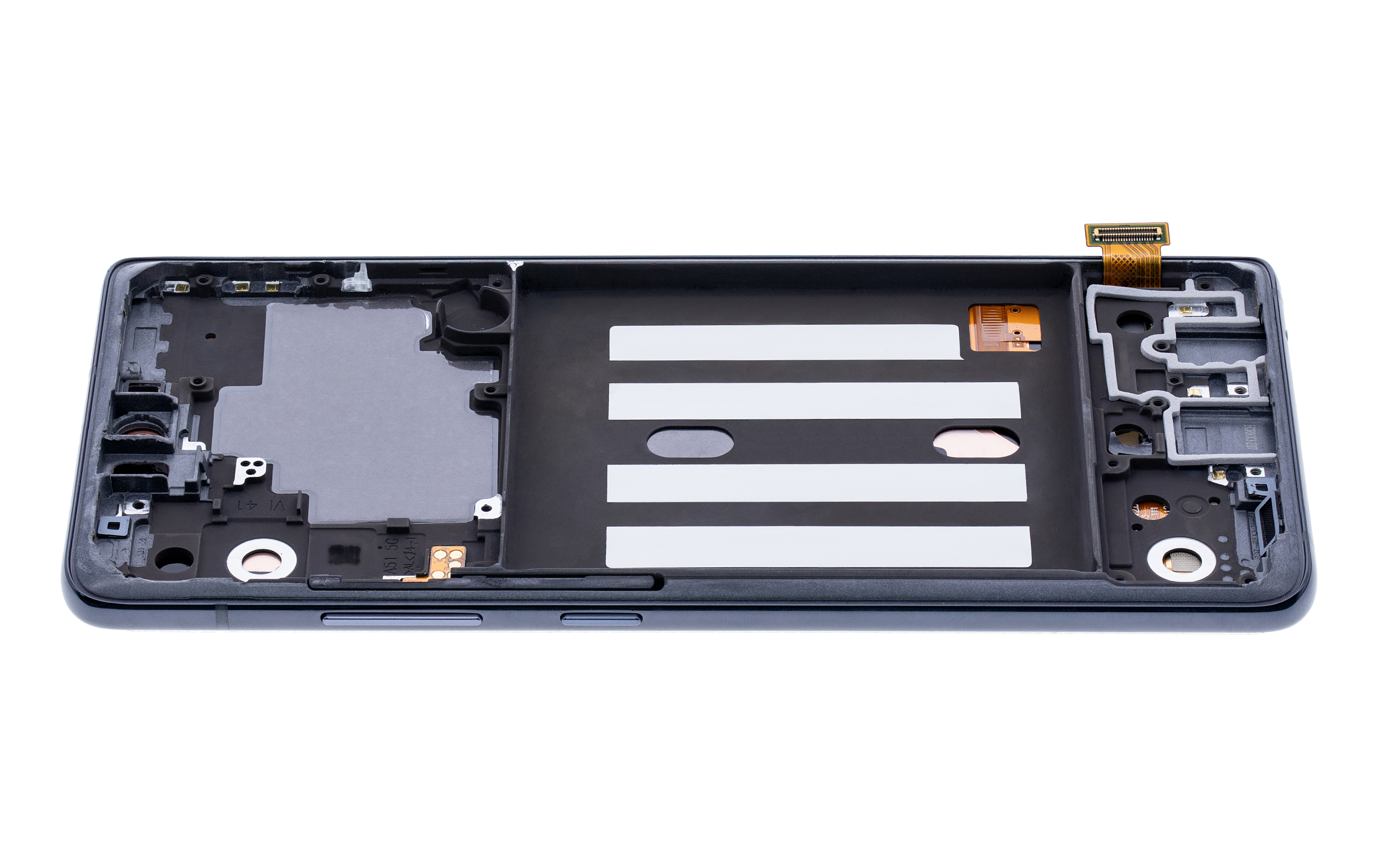 Oled Assembly With Frame Compatible For Samsung Galaxy A51 5G (A516 / 2020) (Non-Verizon 5G Uw Frame) (6.46") (Aftermarket Plus) (Prism Cube Black)