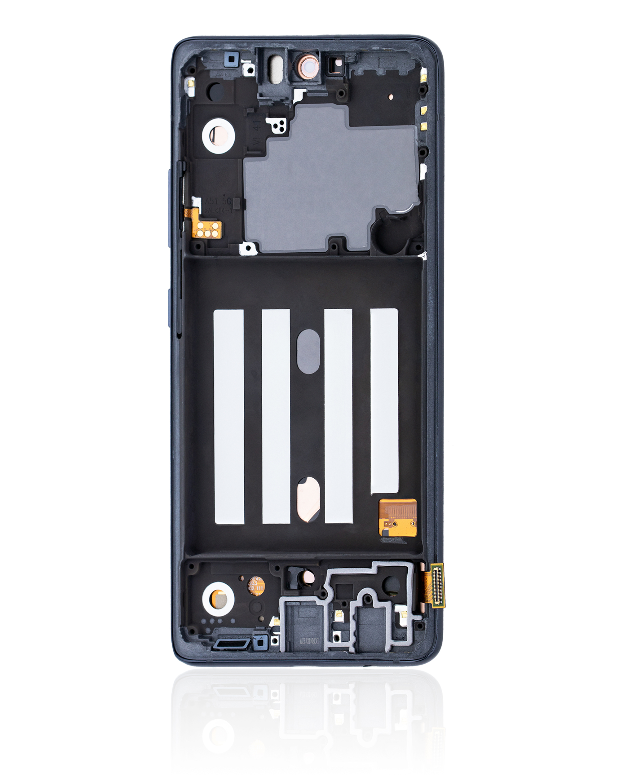 Oled Assembly With Frame Compatible For Samsung Galaxy A51 5G (A516 / 2020) (Non-Verizon 5G Uw Frame) (6.46") (Aftermarket Plus) (Prism Cube Black)