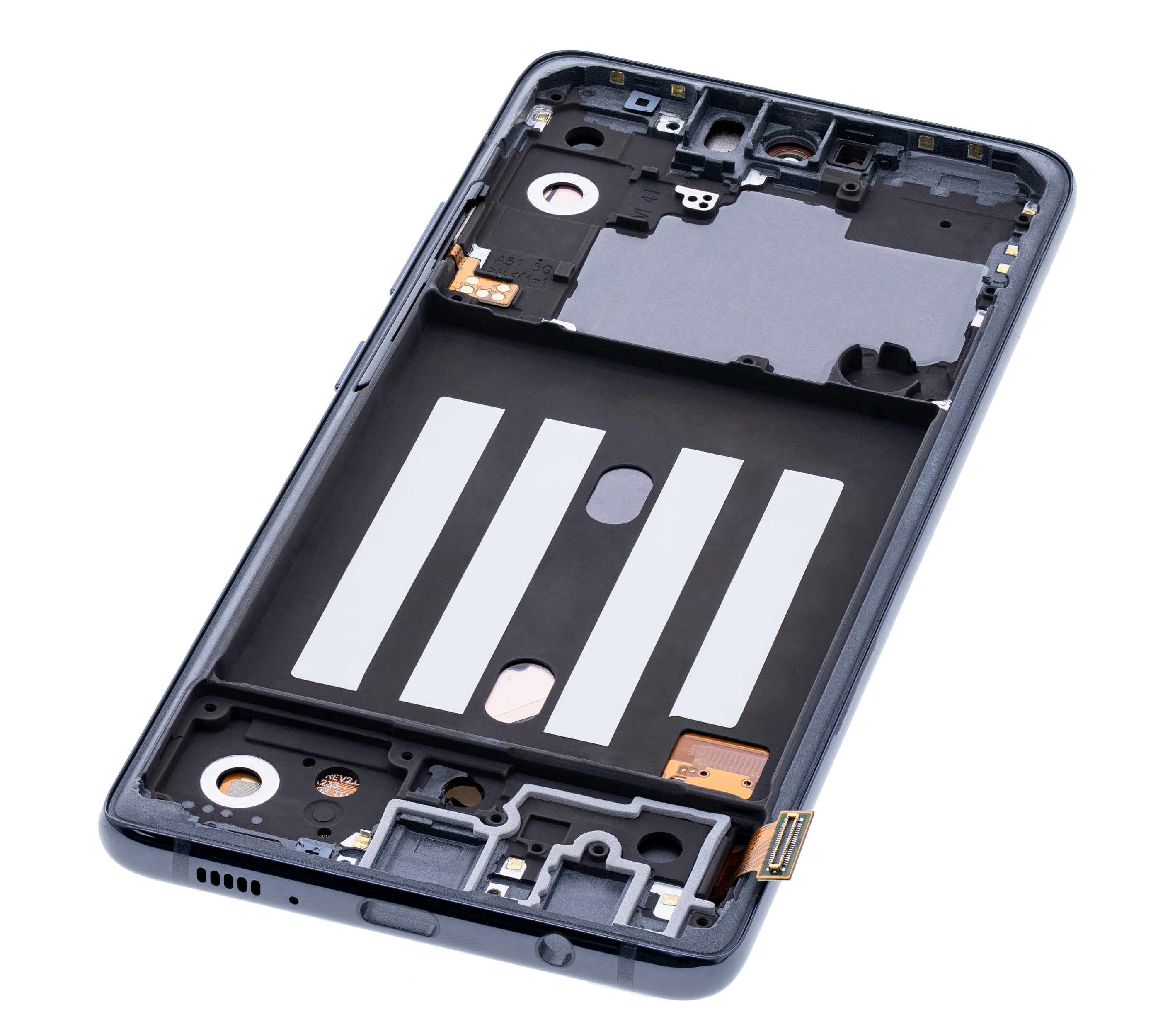 Oled Assembly With Frame Compatible For Samsung Galaxy A51 5G (A516 / 2020) (Non-Verizon 5G Uw Frame) (6.46") (Aftermarket Plus) (Prism Cube Black)