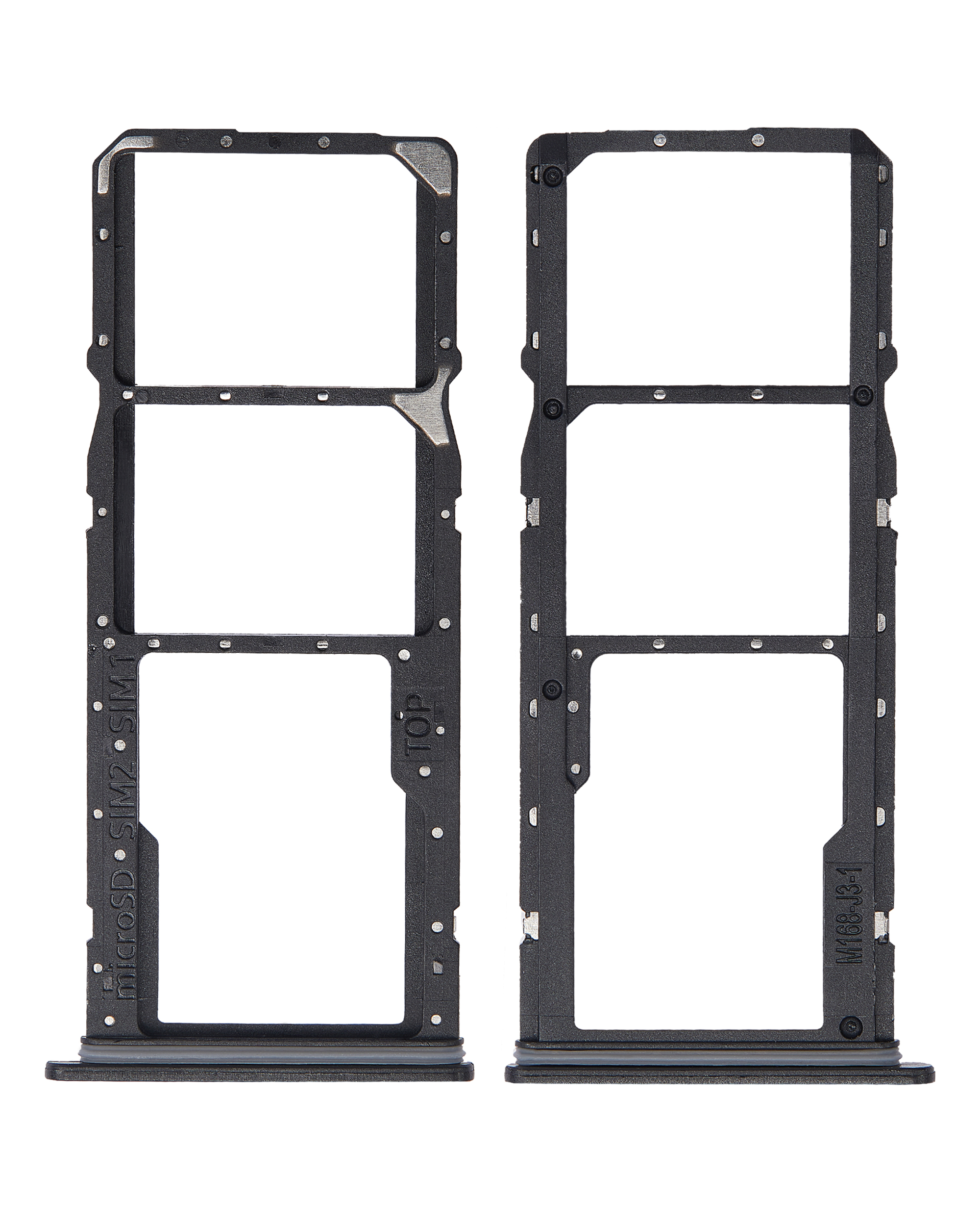 Dual Sim Card Tray Compatible For Samsung Galaxy A03 Core (A032 / 2021) (Black)