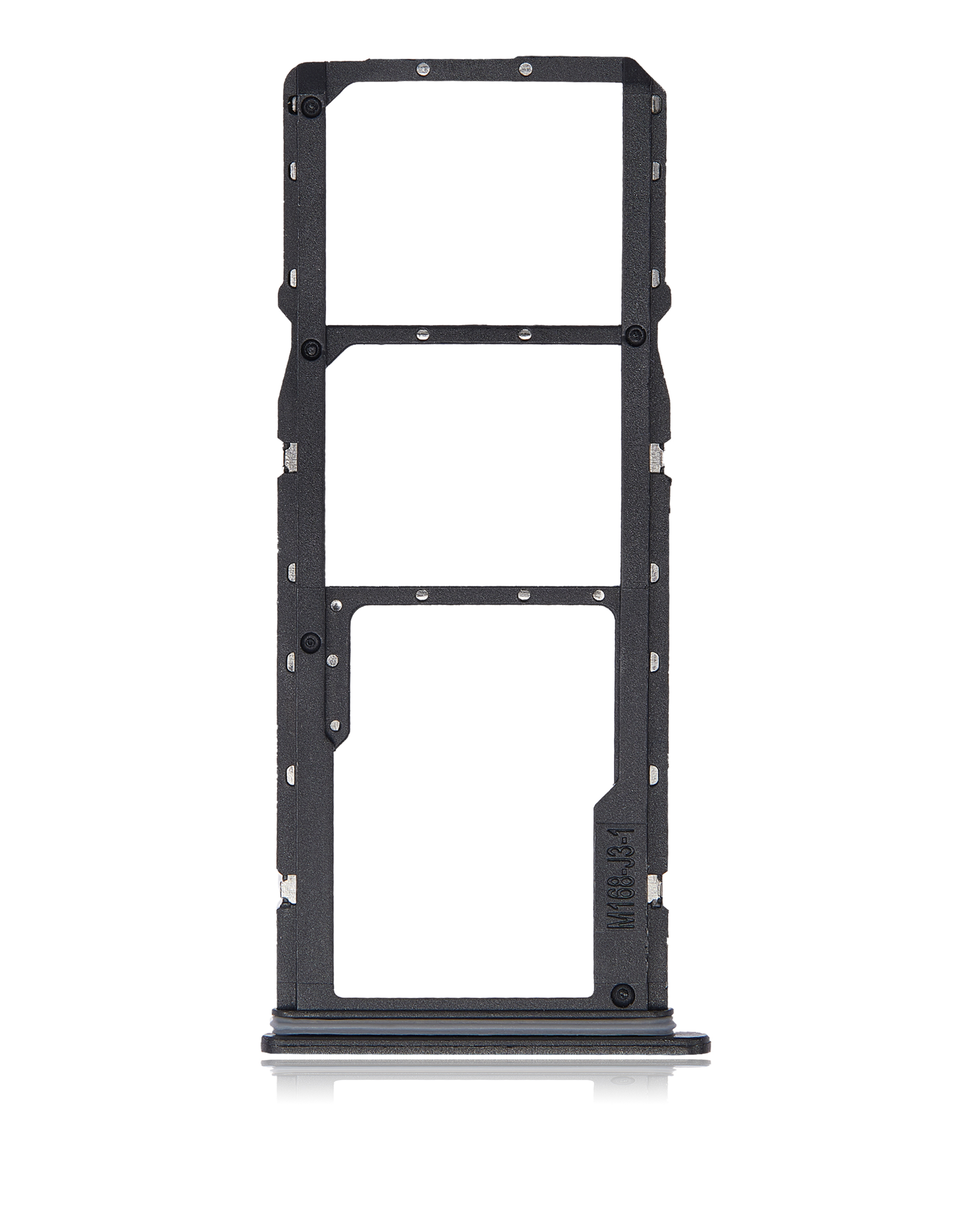 Dual Sim Card Tray Compatible For Samsung Galaxy A03 Core (A032 / 2021) (Black)