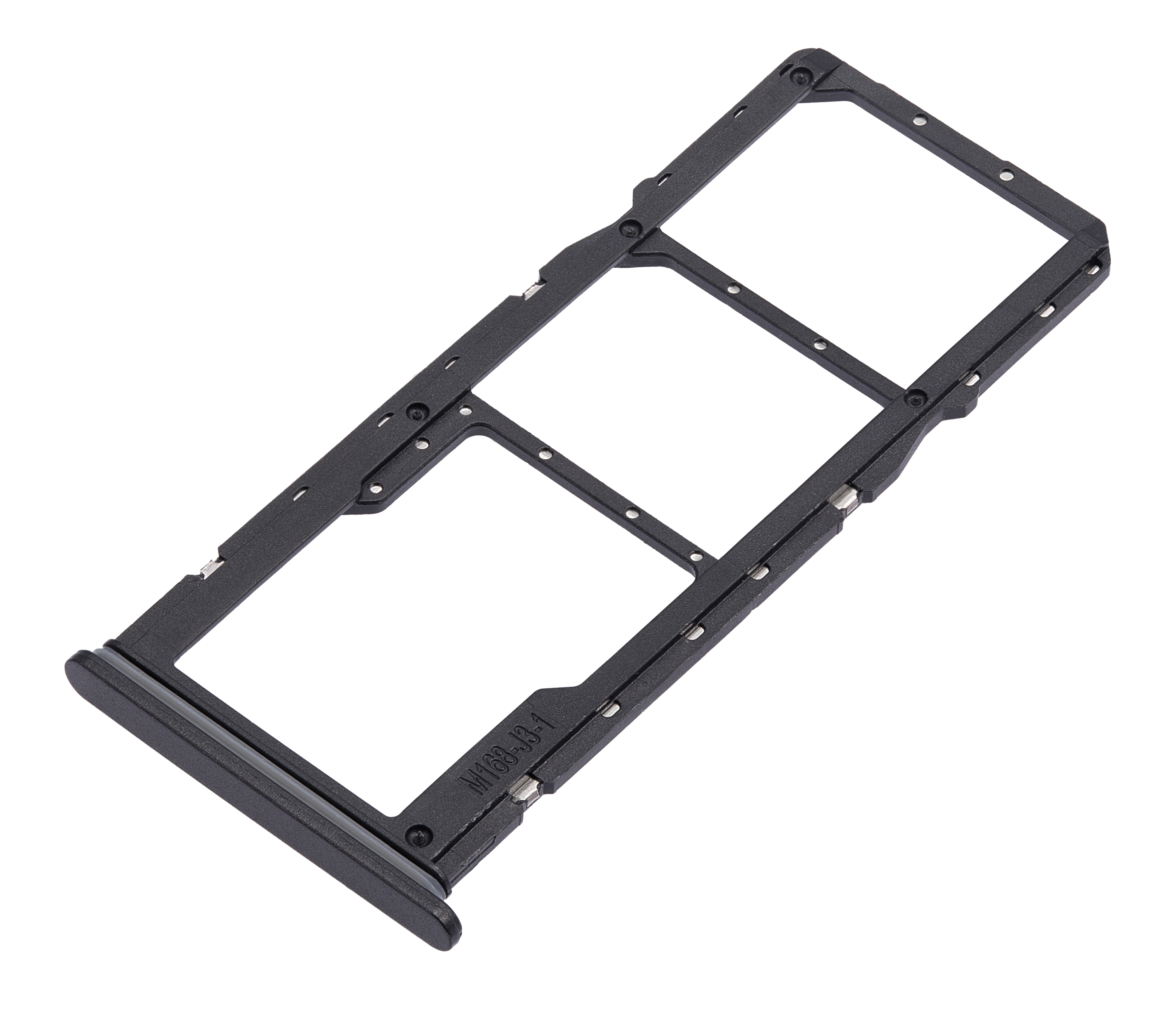 Dual Sim Card Tray Compatible For Samsung Galaxy A03 Core (A032 / 2021) (Black)