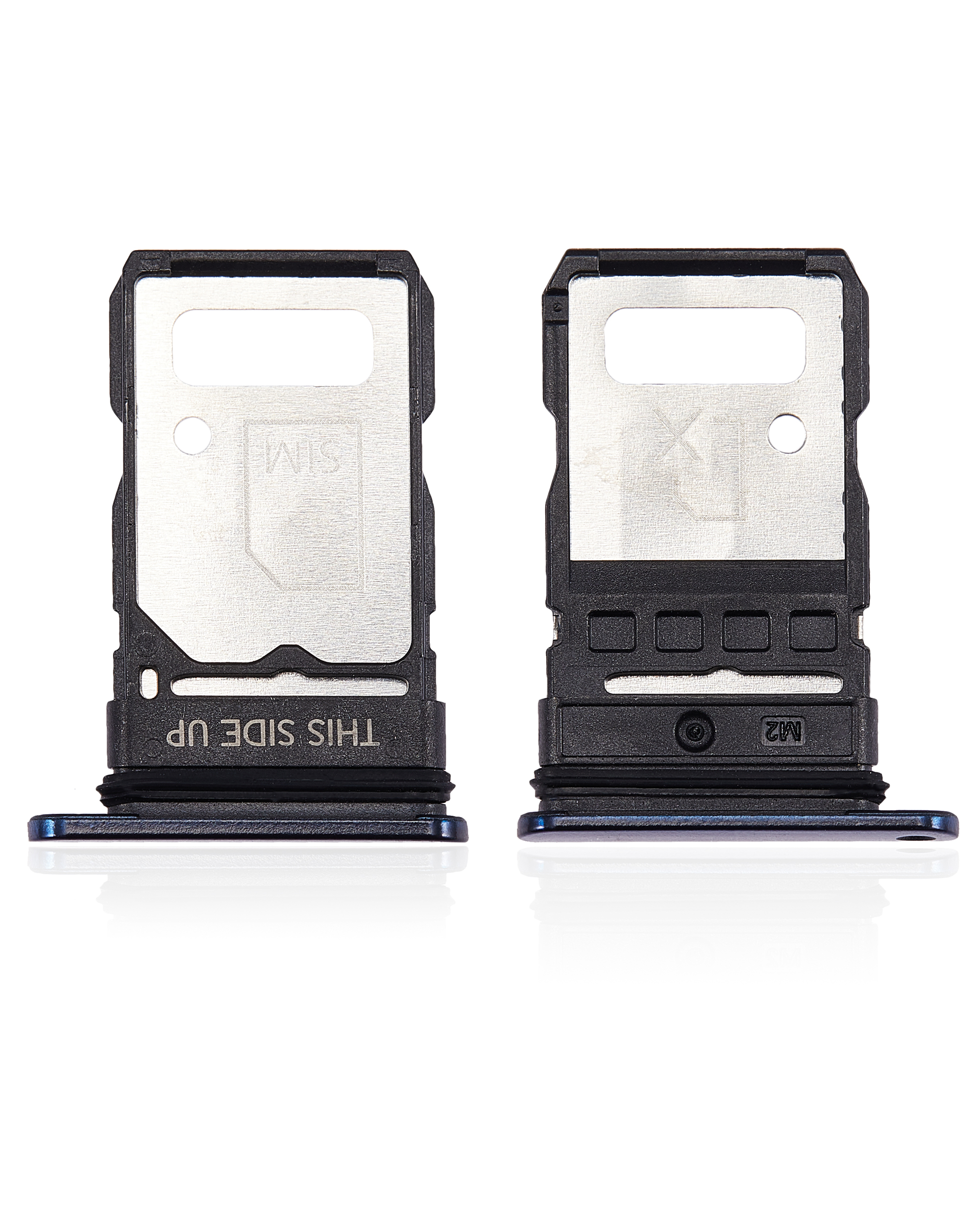 Single Sim Card Tray Compatible For Motorola Edge 5G (Xt2141 / 2021) (Nebula Blue)