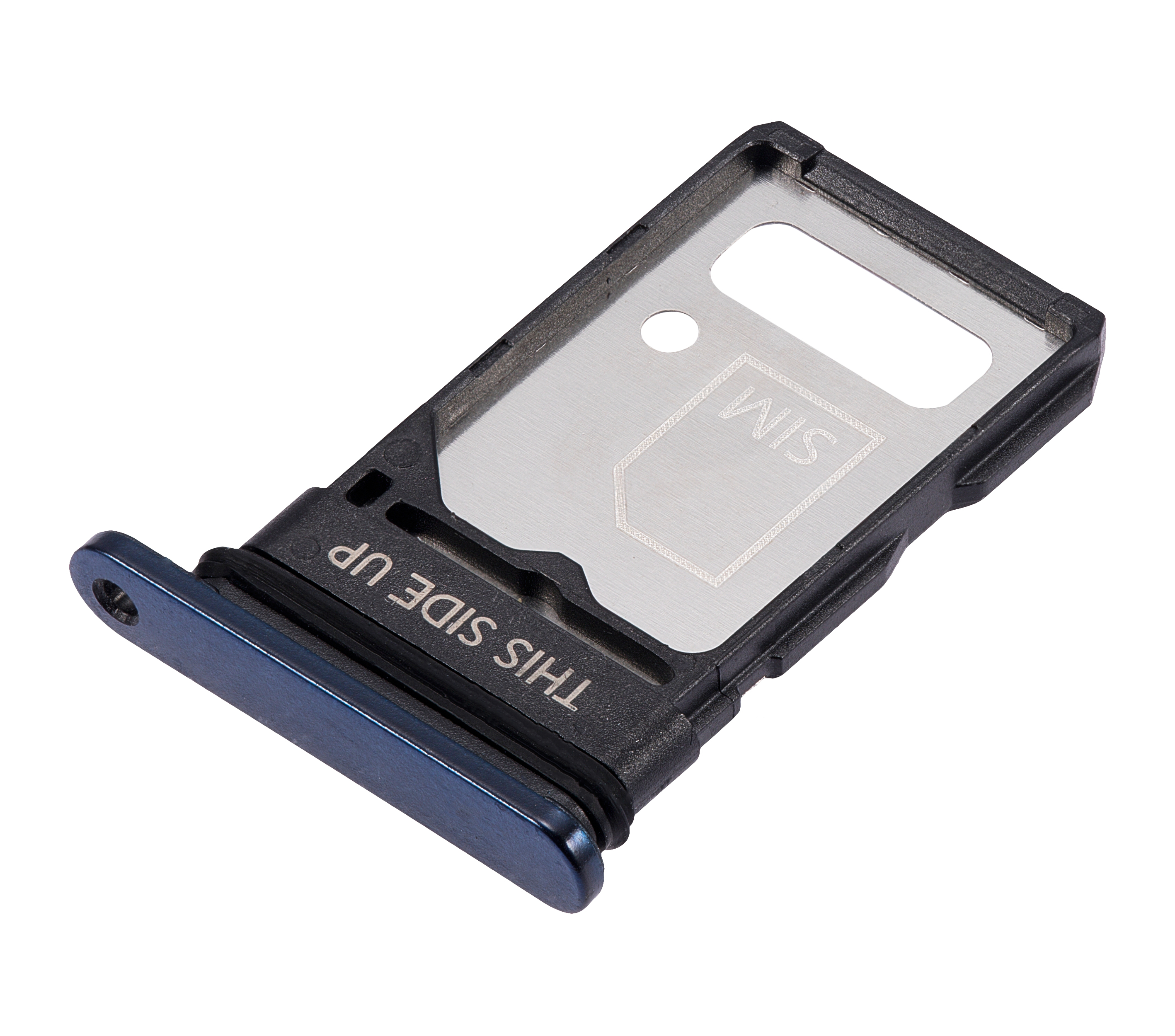 Single Sim Card Tray Compatible For Motorola Edge 5G (Xt2141 / 2021) (Nebula Blue)