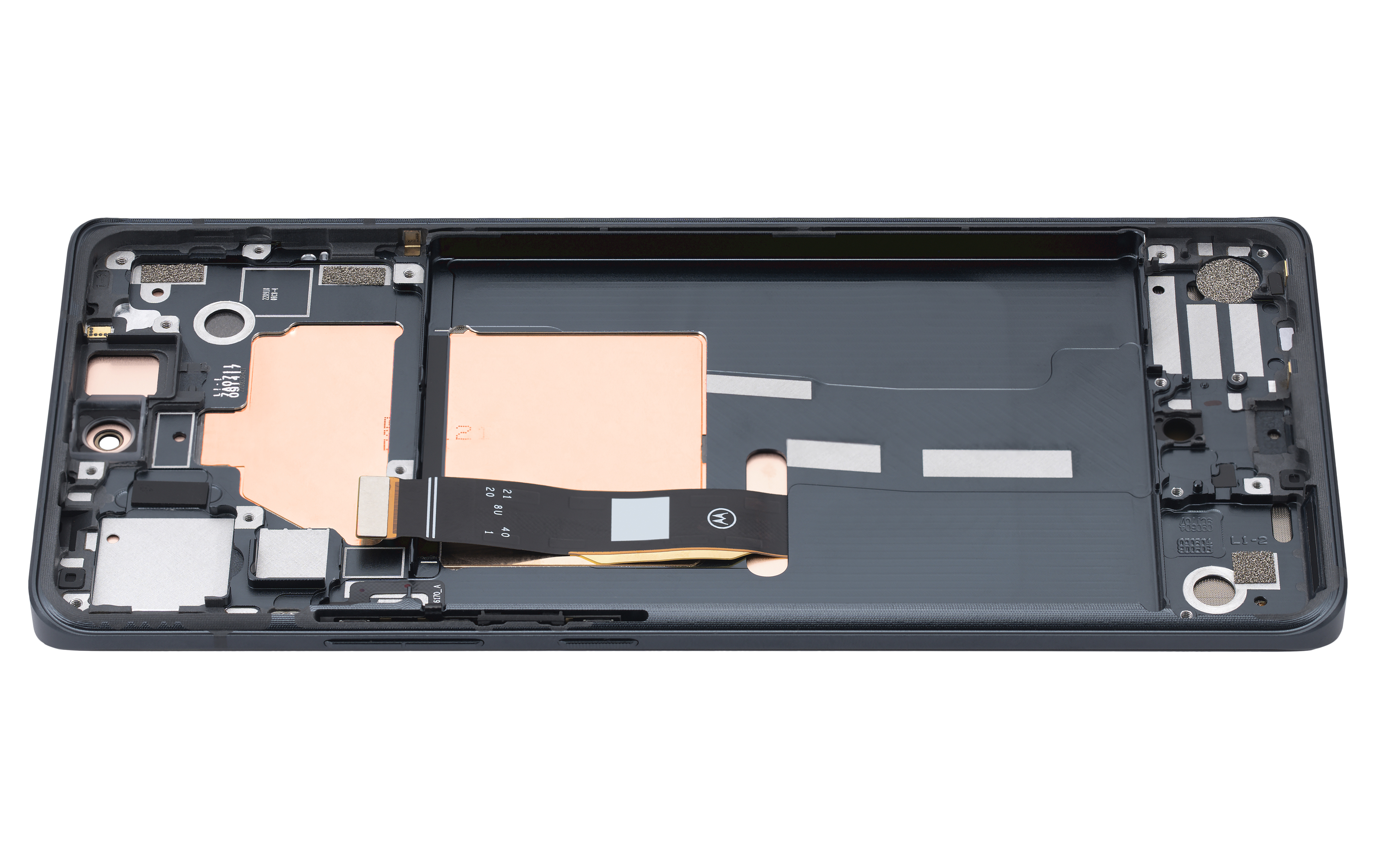 Oled Assembly With Frame Compatible For Motorola Moto Edge 30 Fusion (Xt2243 / 2022) (Refurbished) (Cosmic Gray)