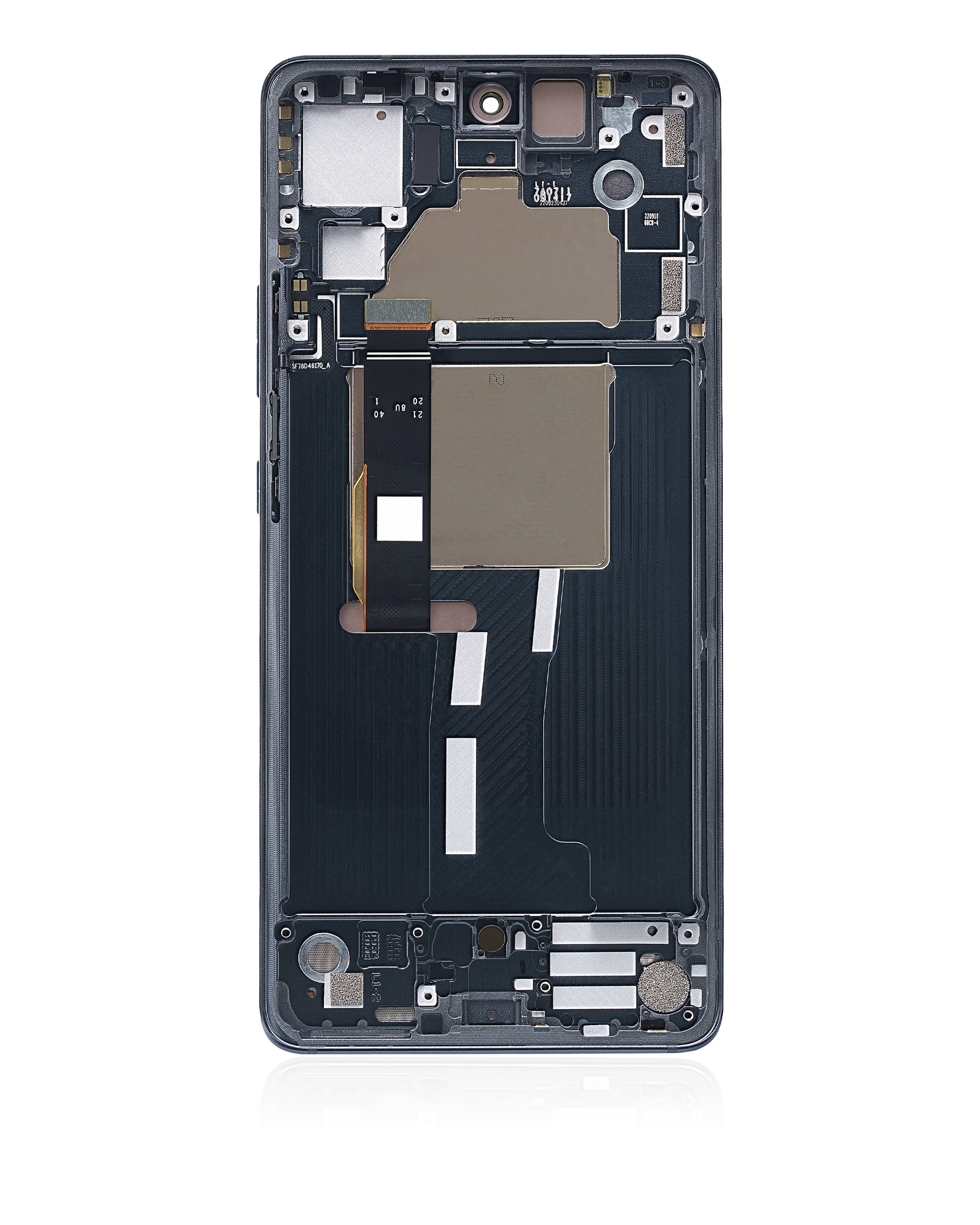 Oled Assembly With Frame Compatible For Motorola Moto Edge 30 Fusion (Xt2243 / 2022) (Refurbished) (Cosmic Gray)