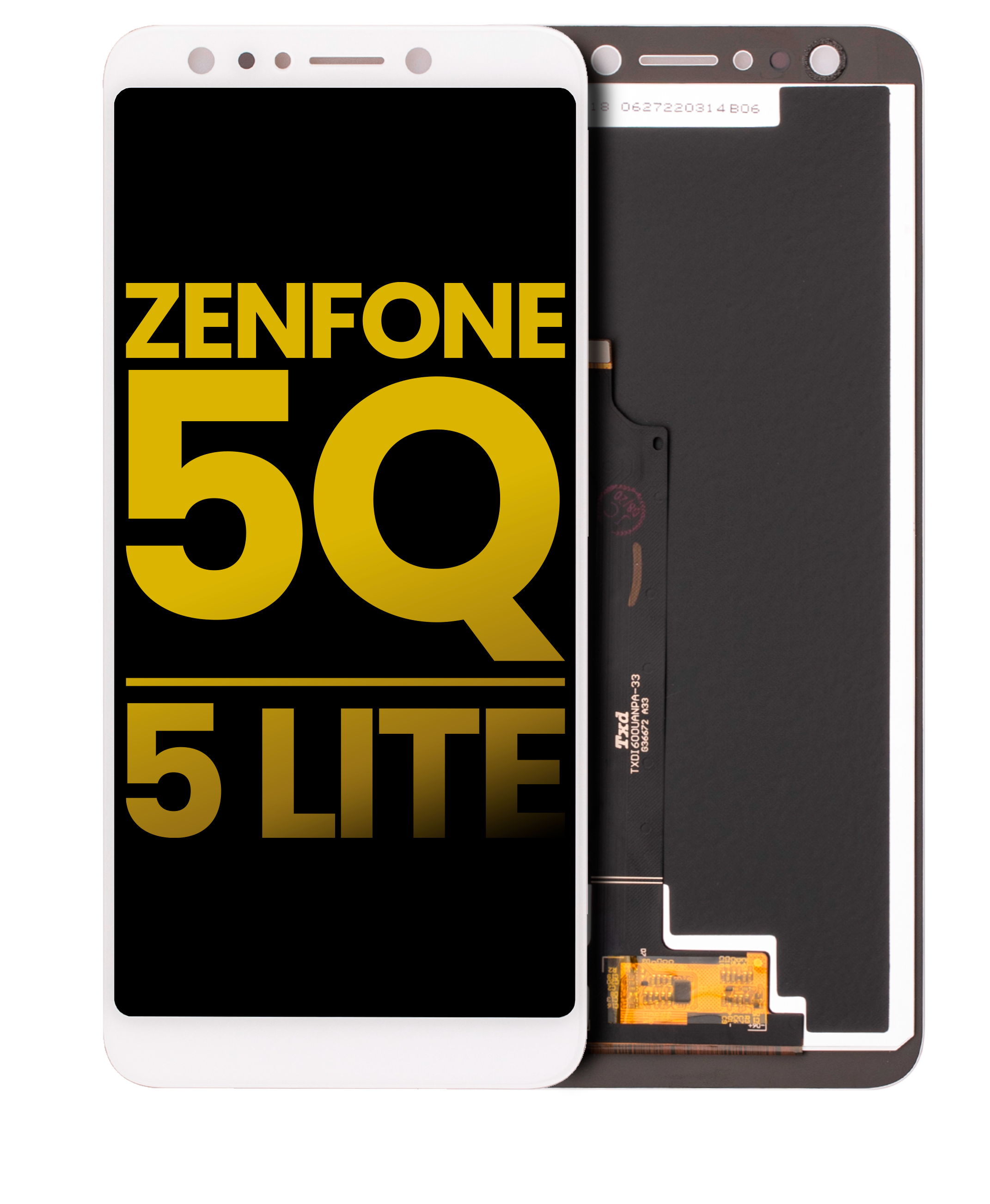 Lcd Assembly Without Frame Compatible For Asus Zenfone 5Q / 5 Lite (Zc600Kl / X017Da / 2018) (Refurbished) (White)