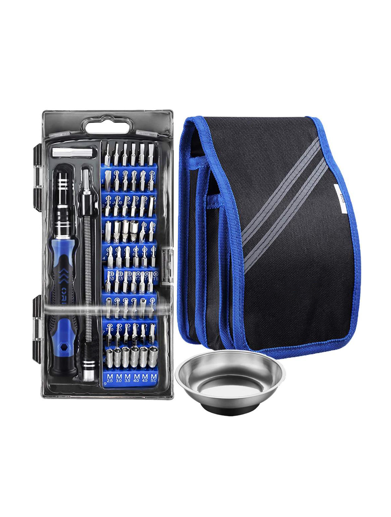 80-in-1 Electronics Repair Tool Kit With Carrying Pouch