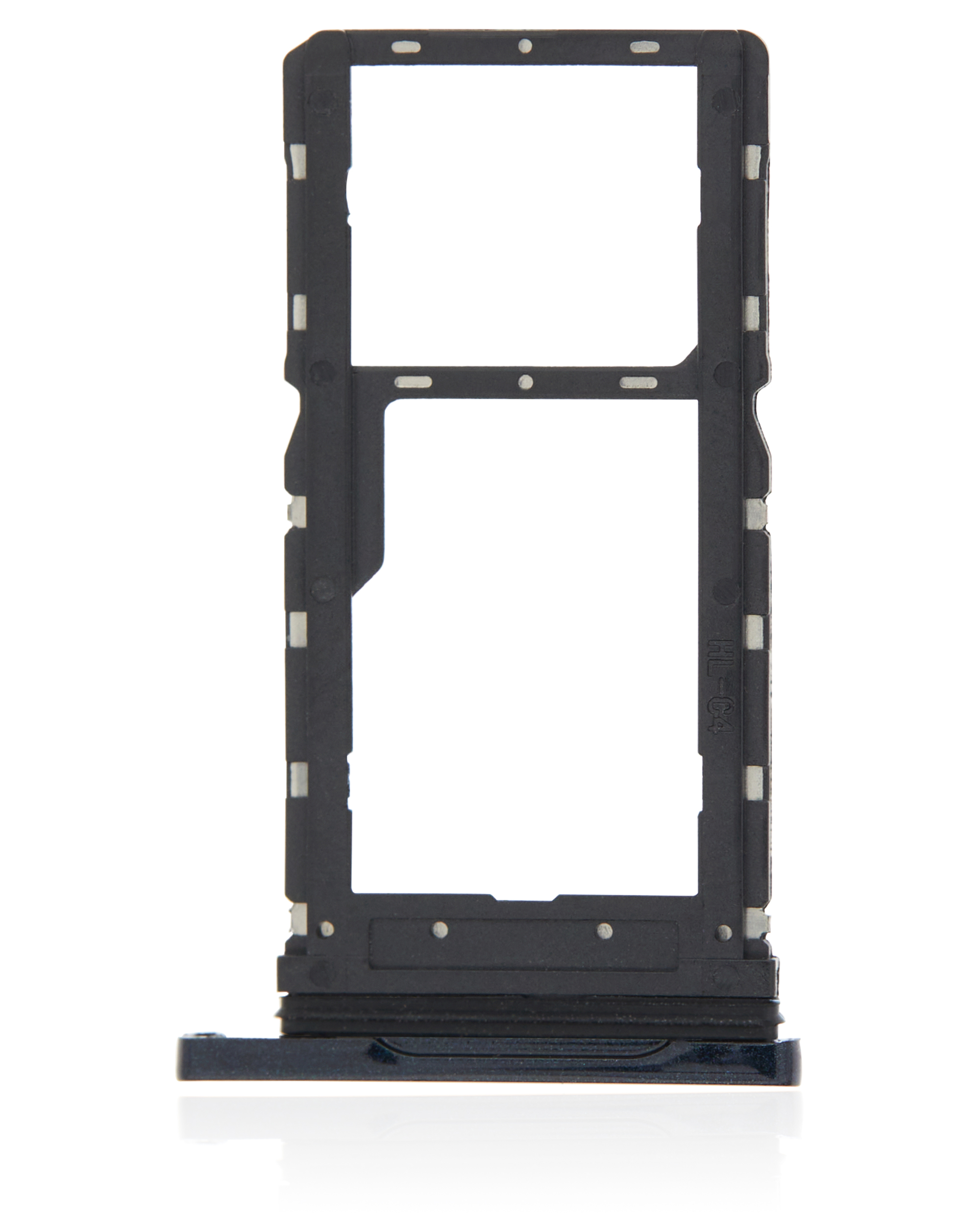 Dual Sim Card Tray Compatible For Motorola Moto G8 Play (Xt2015 / 2019) (Black Onyx)