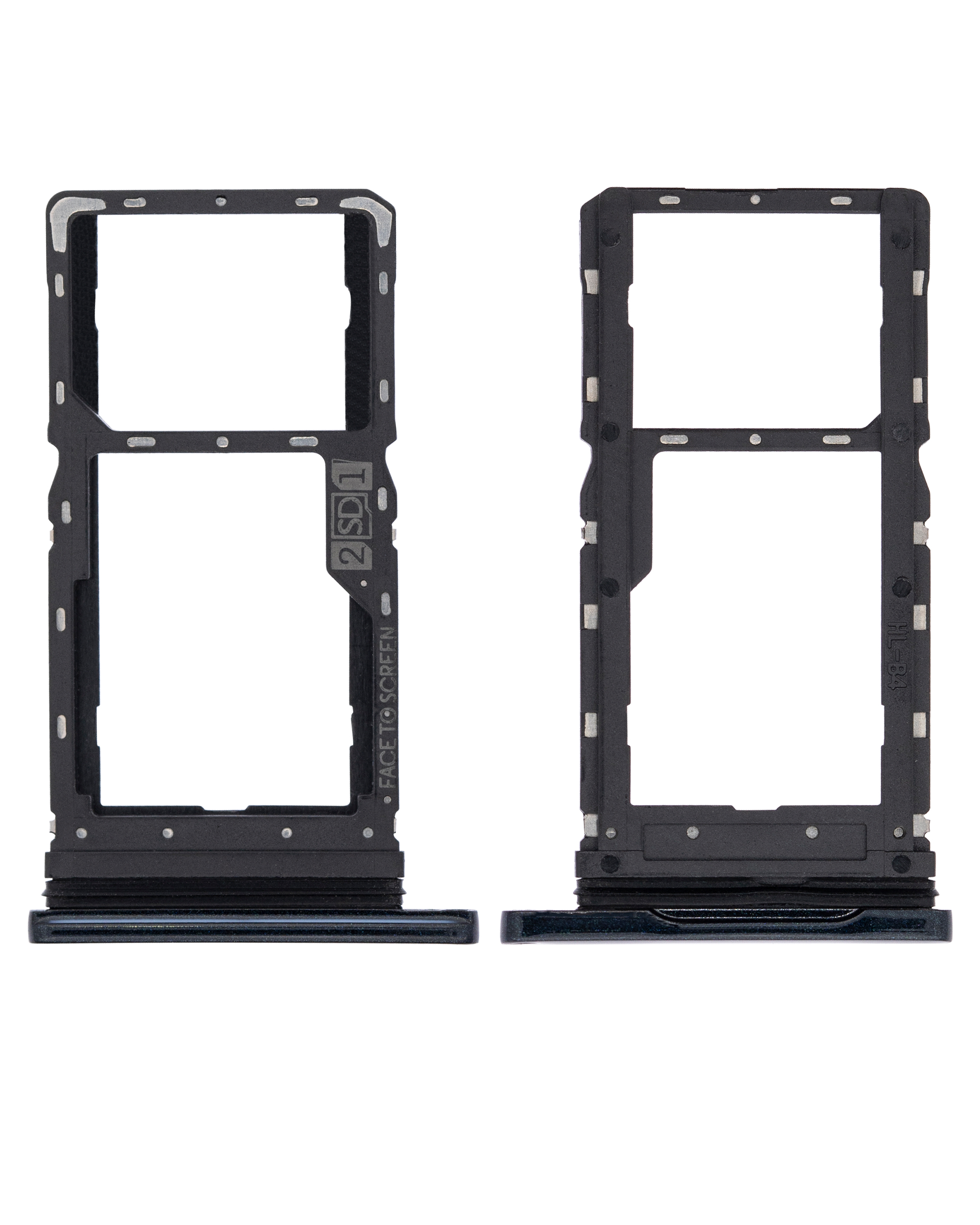 Dual Sim Card Tray Compatible For Motorola Moto G8 Play (Xt2015 / 2019) (Blue)