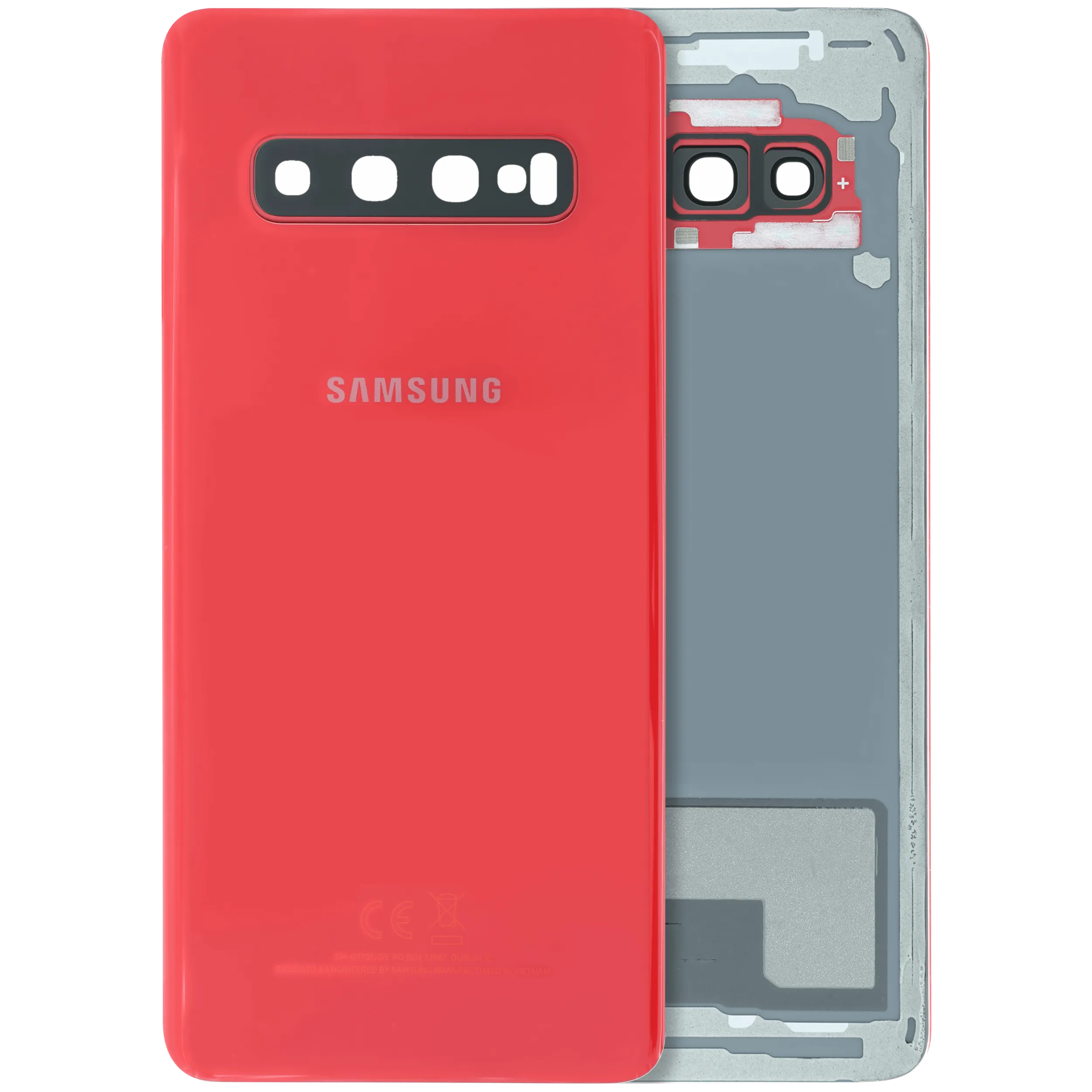 ギャラクシー10S Back cover For Samsung Galaxy S10 (Service Pack) (RED)