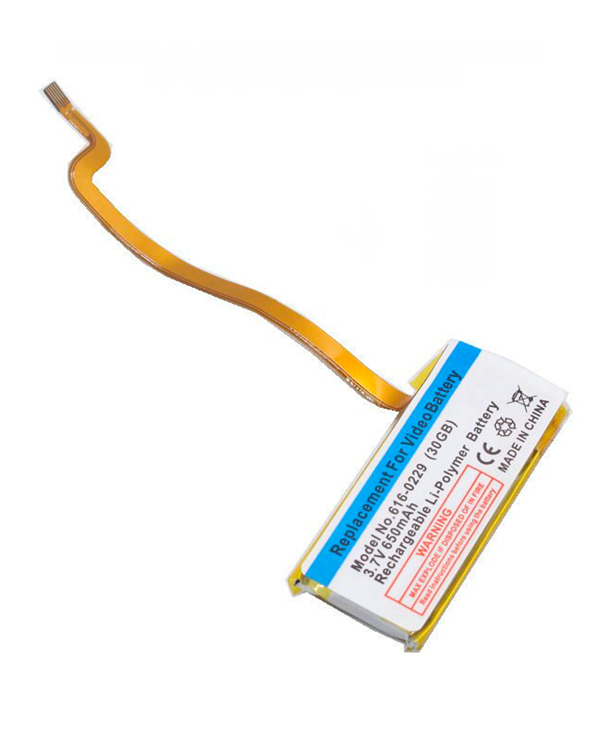 Replacement Battery Compatible For Ipod Video (30Gb) (580Mah)