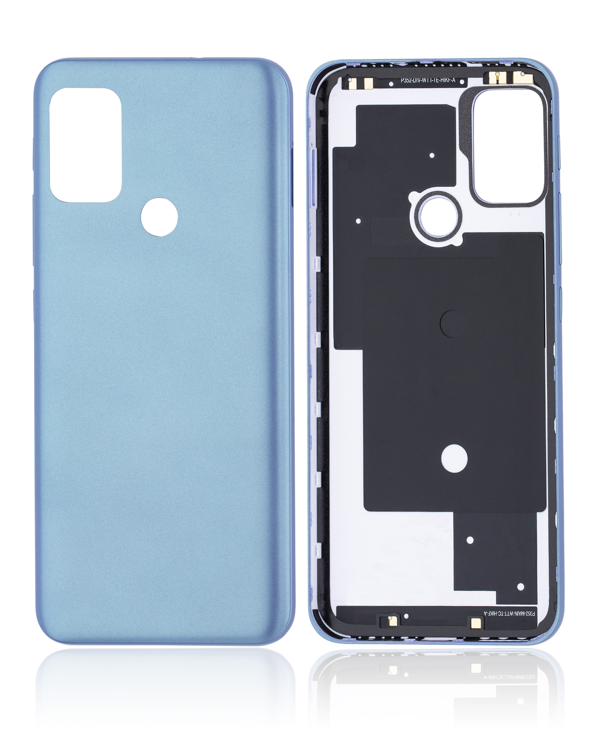 Back Cover Glass Compatible For Motorola Moto G20 (Xt2128 / 2021) (Breeze Blue)