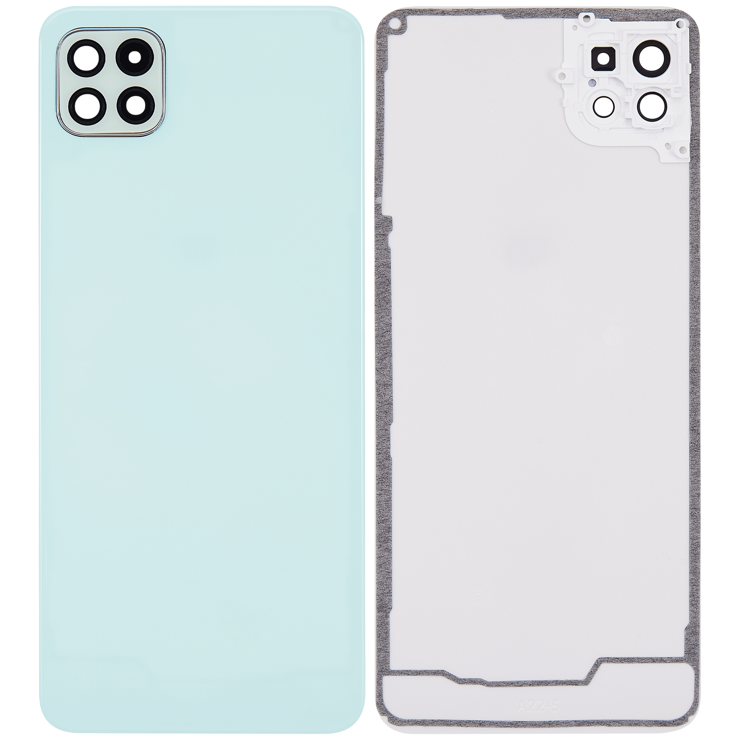 Back Cover Glass With Camera Lens Compatible For Samsung Galaxy A22 5G (A226 / 2021) (Aftermarket Plus) (Mint)